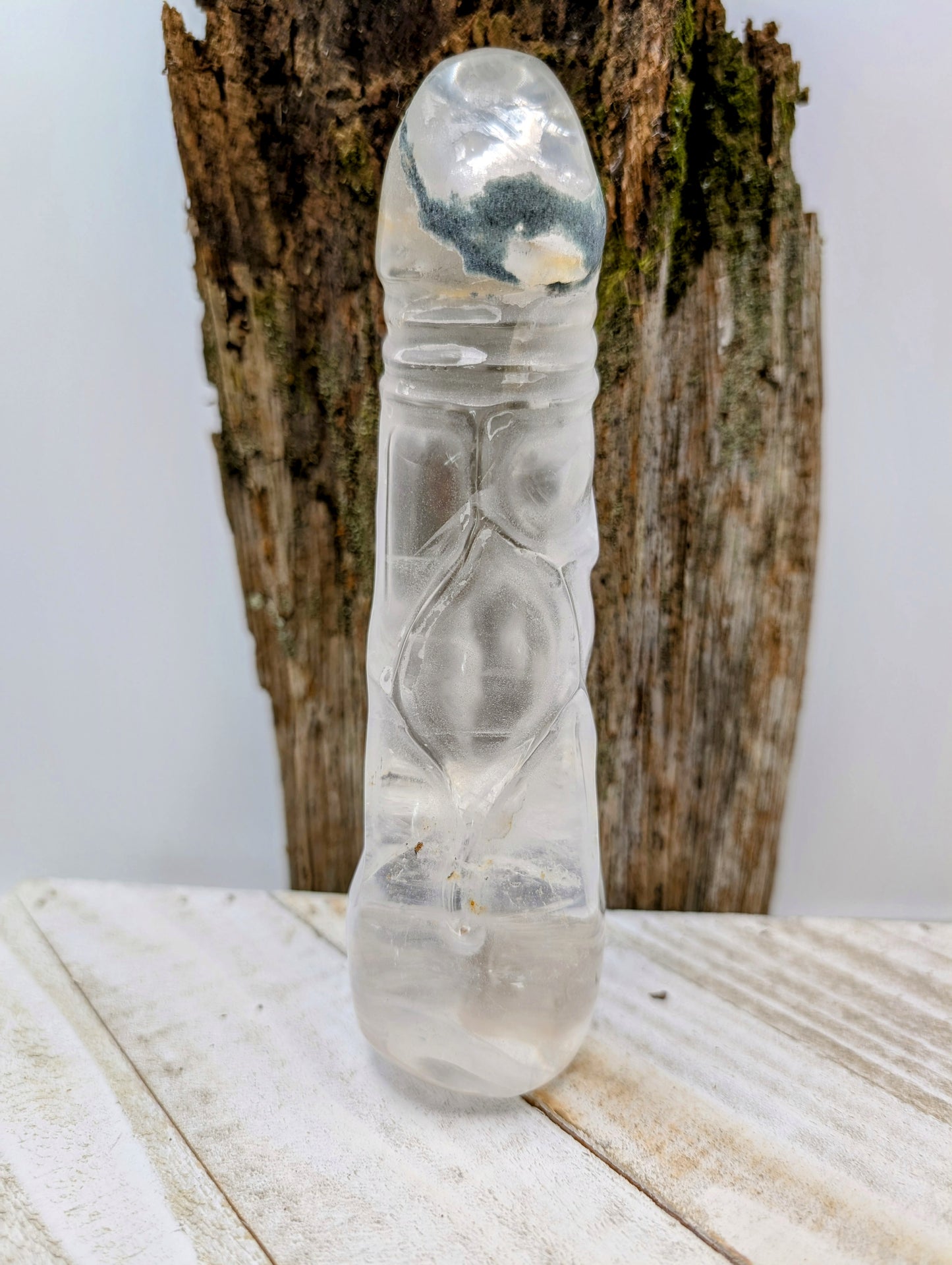 Crystal Carving, Large Phallus - Men's Penis (Garden Quartz, Sodalite, Rose Quartz, Zebra Jasper)