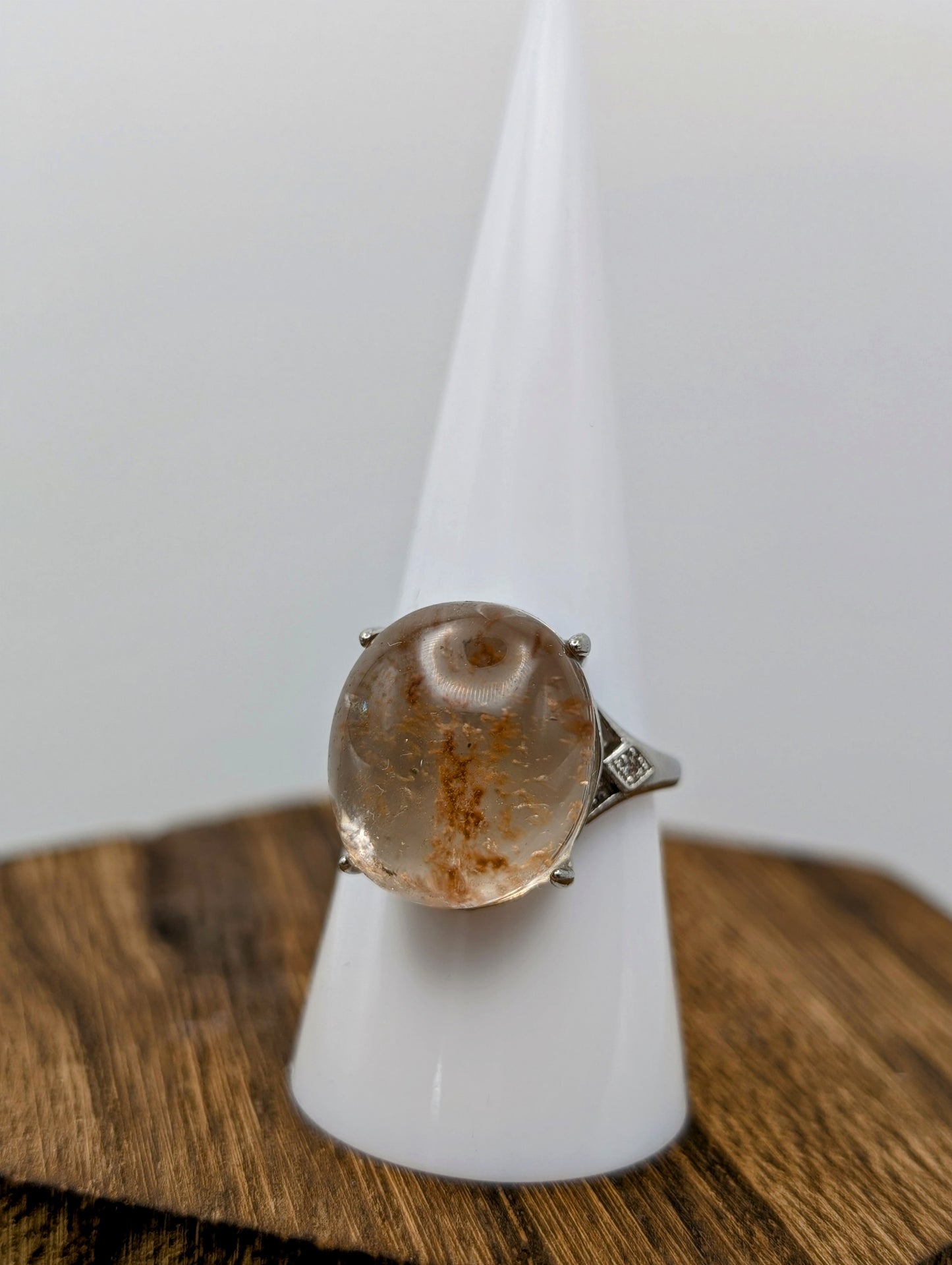 Semi Precious Crystal Gemstones & Birthstone Rings in Common Silver