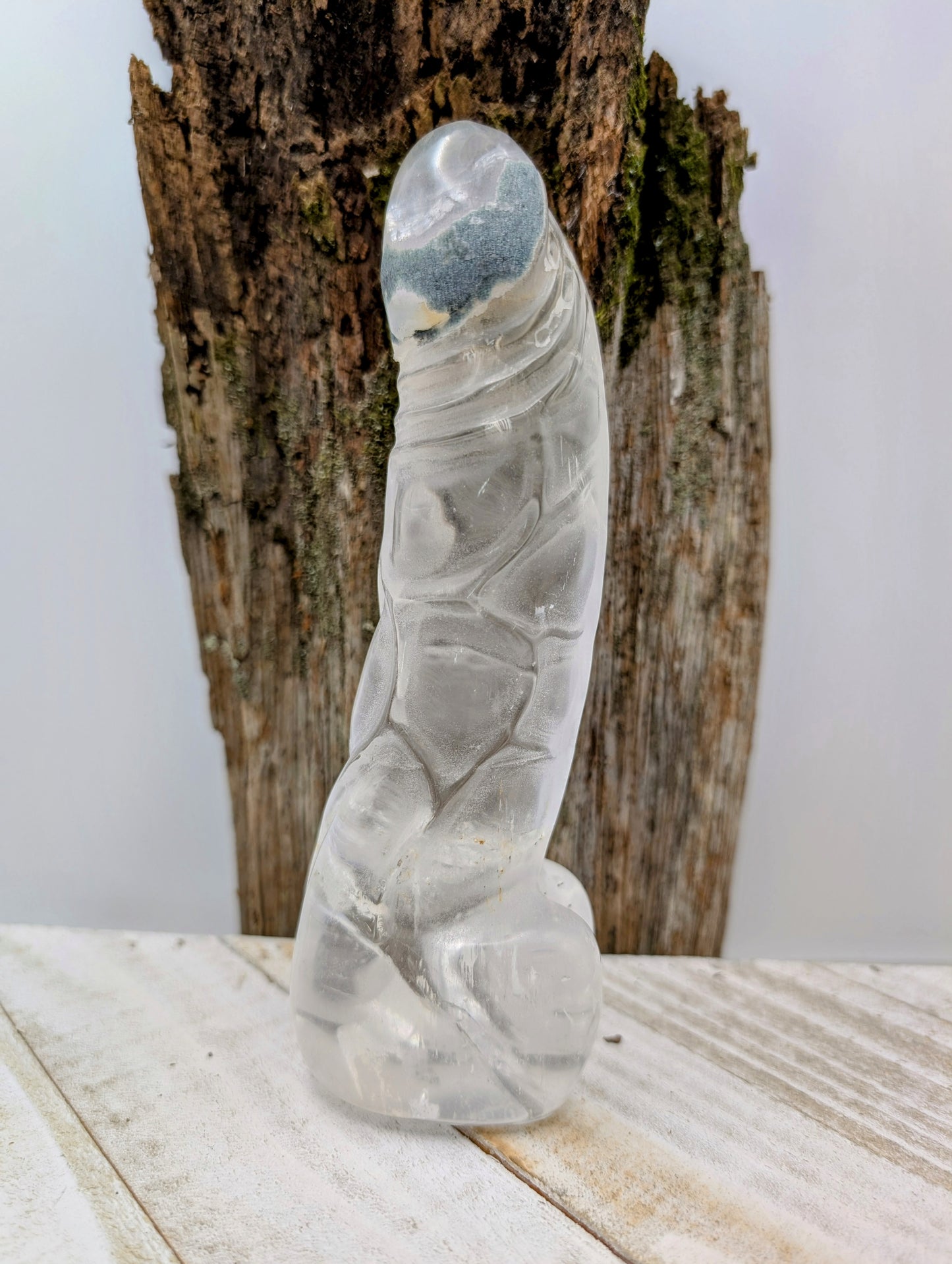 Crystal Carving, Large Phallus - Men's Penis (Garden Quartz, Sodalite, Rose Quartz, Zebra Jasper)