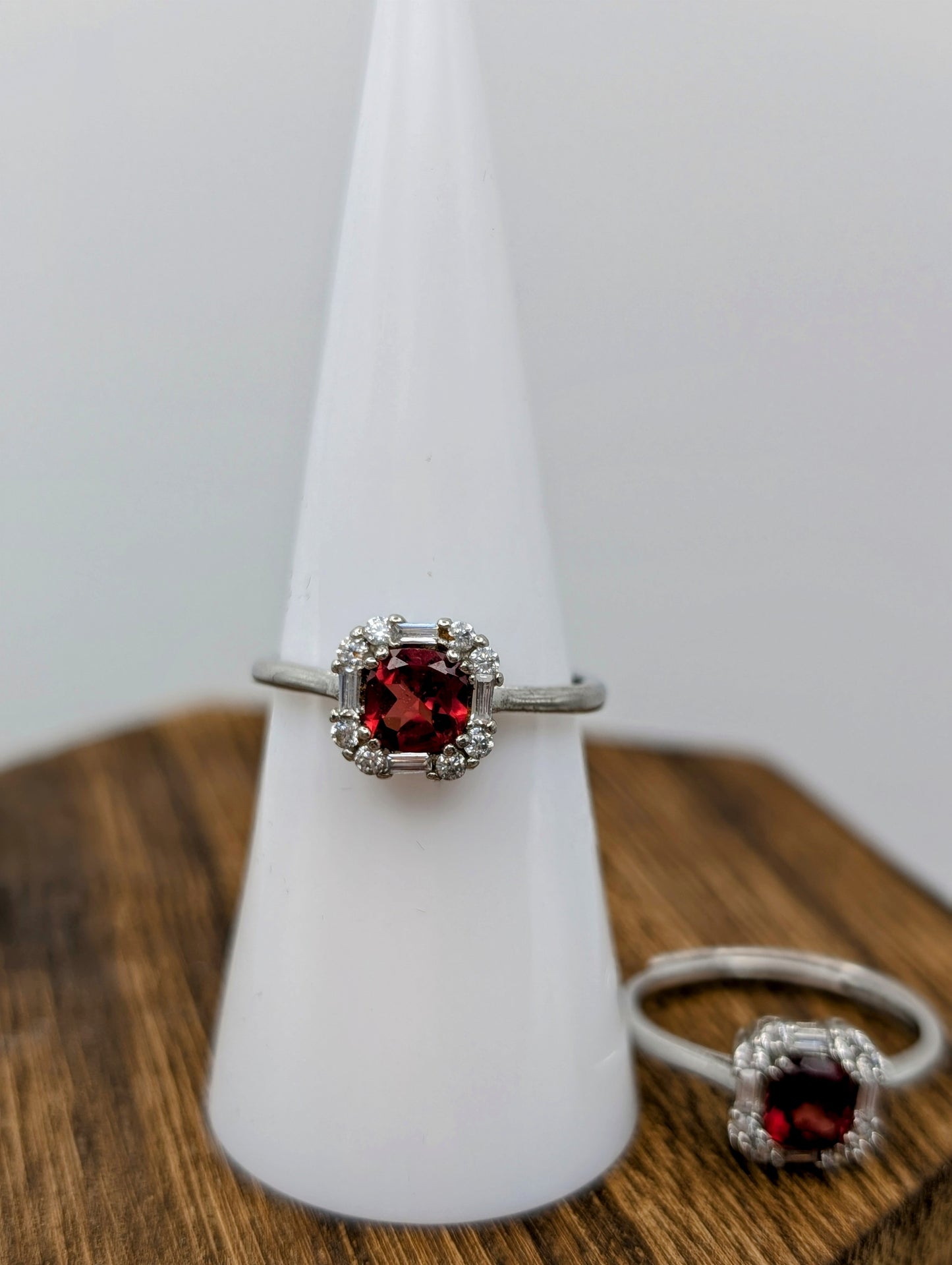 Semi Precious Crystal Gemstones & Birthstone Rings in Common Silver