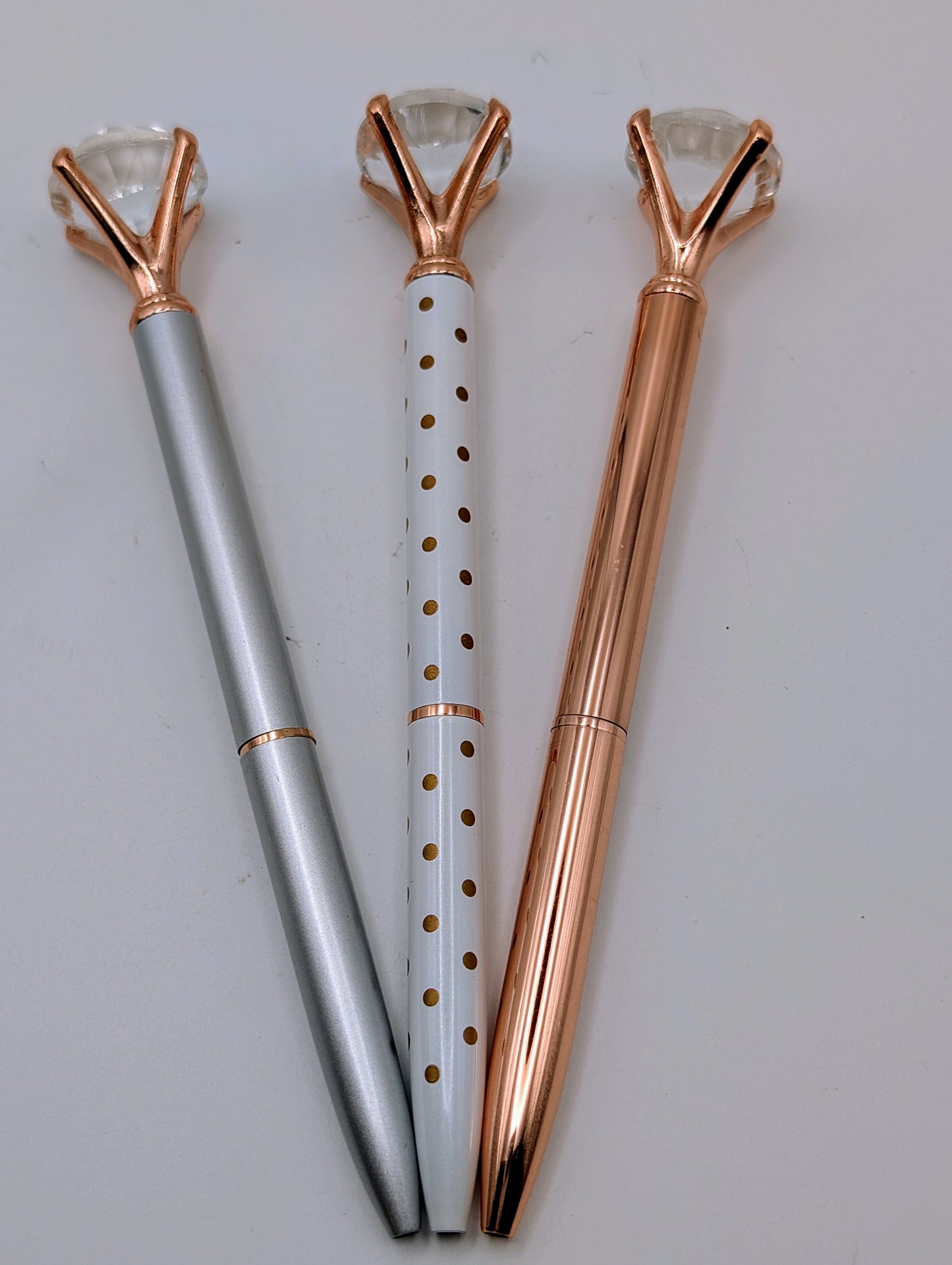 Pens Topped With a Glass "Diamond" Jewel