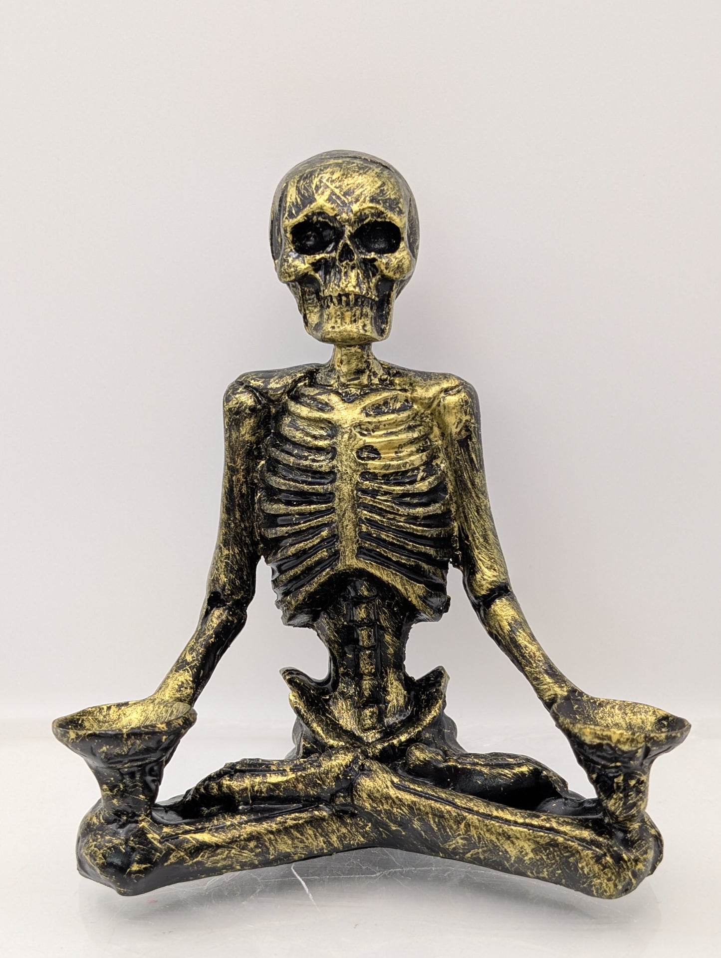 Skeleton Resin Sphere Stand in Bronze and Gold Colors - Come in Gift Boxes!