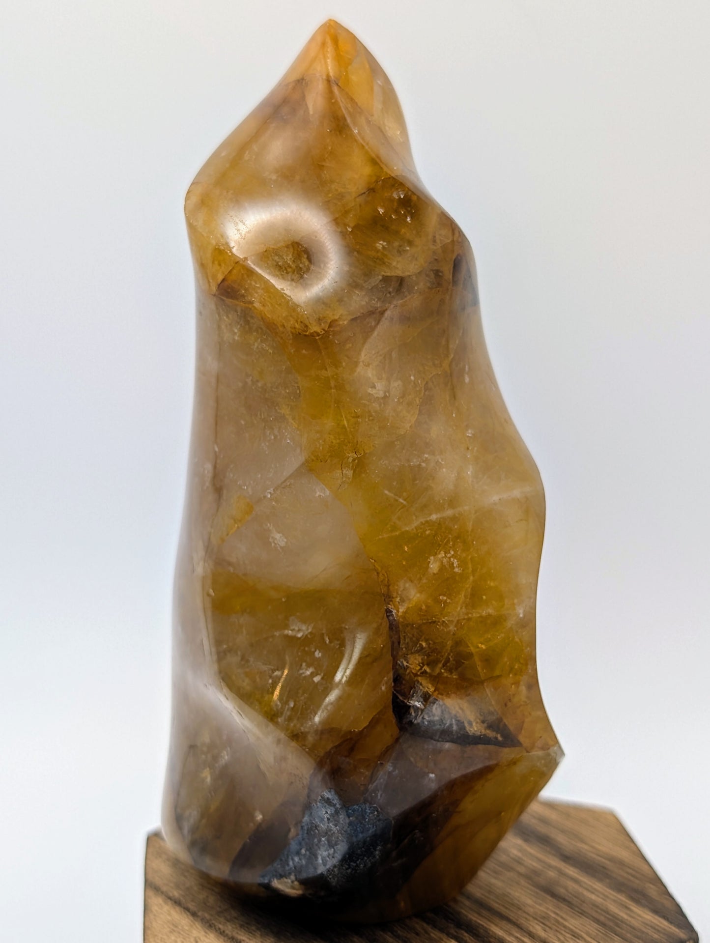 Deep Golden Healer Crystal Flame - Large Size