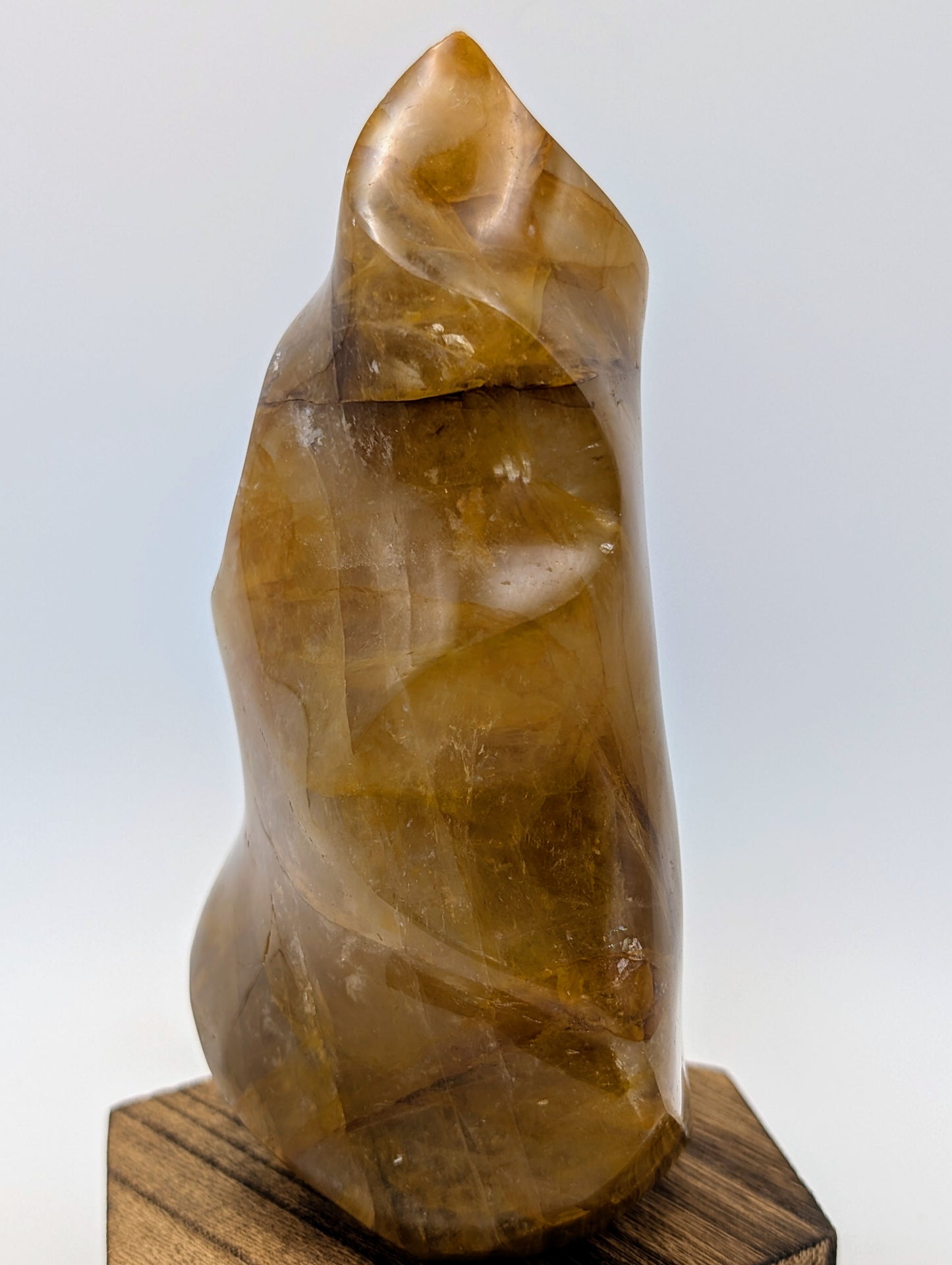 Deep Golden Healer Crystal Flame - Large Size