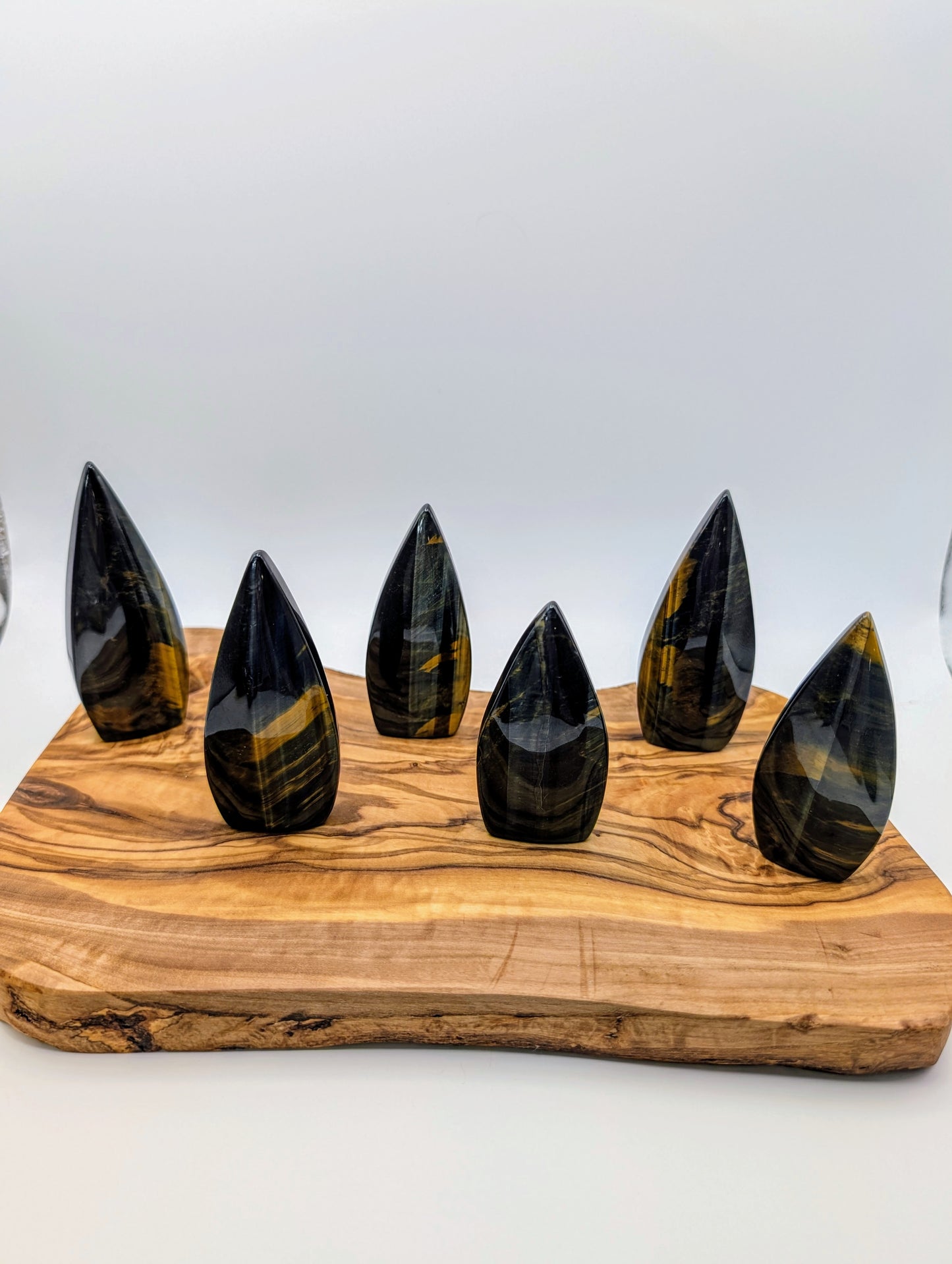 Blue Tigers Eye Free Forms - Tear Drops