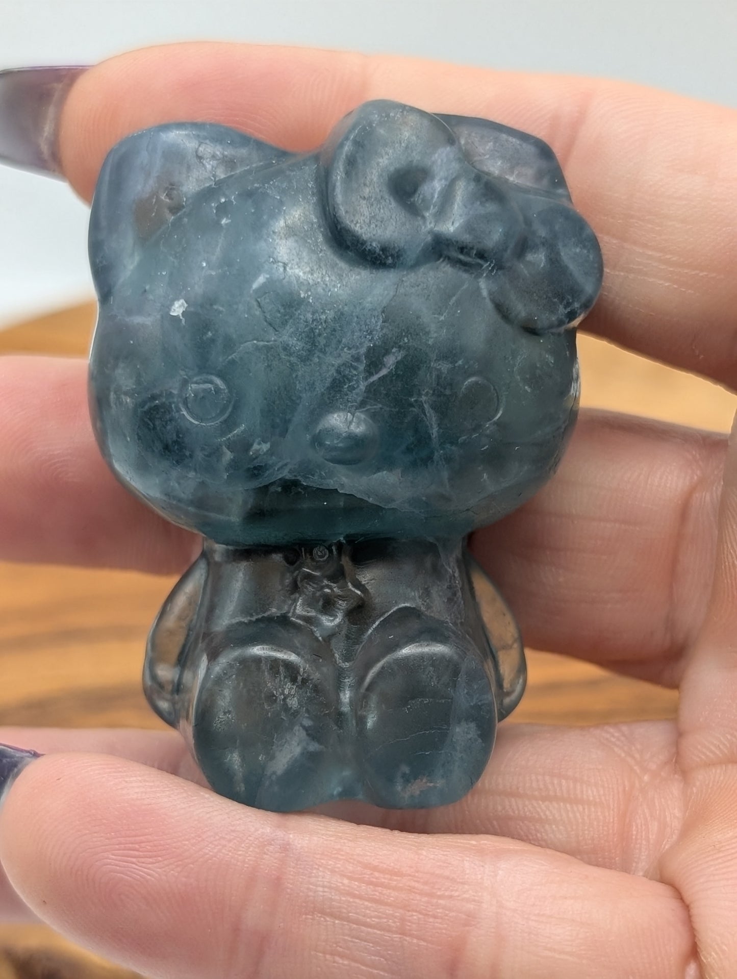 Fluorite Hello Kitty Carvings