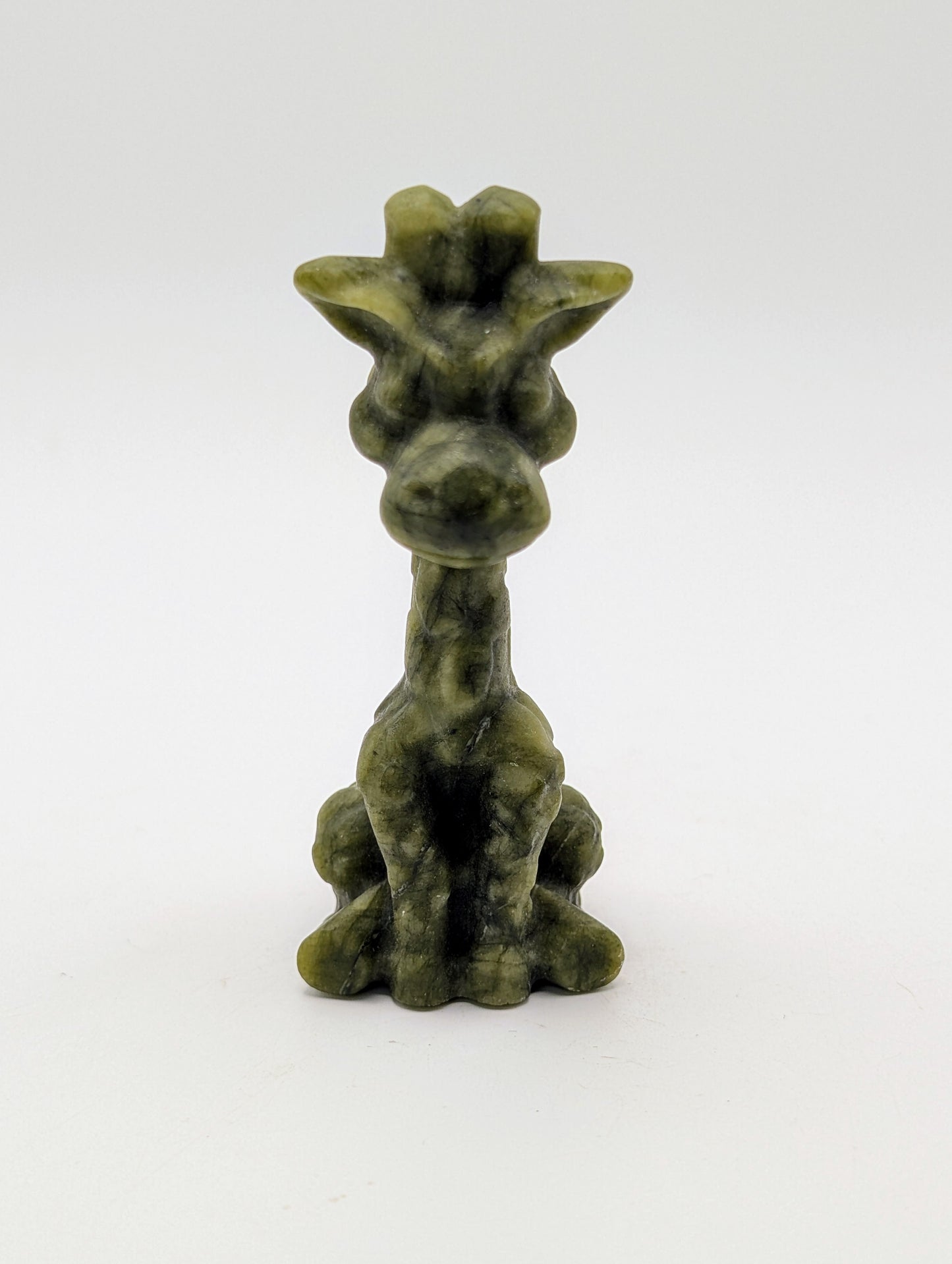 Crystal Giraffe Carvings in Various Stones