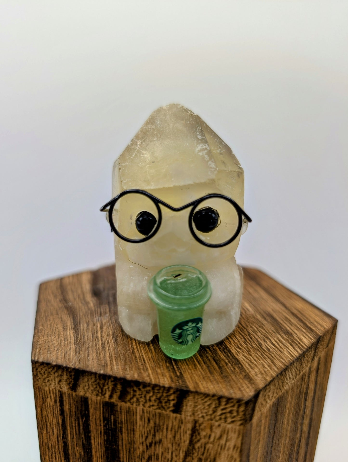 Crystal Hedgehogs Rock Buddies with Starbucks!!