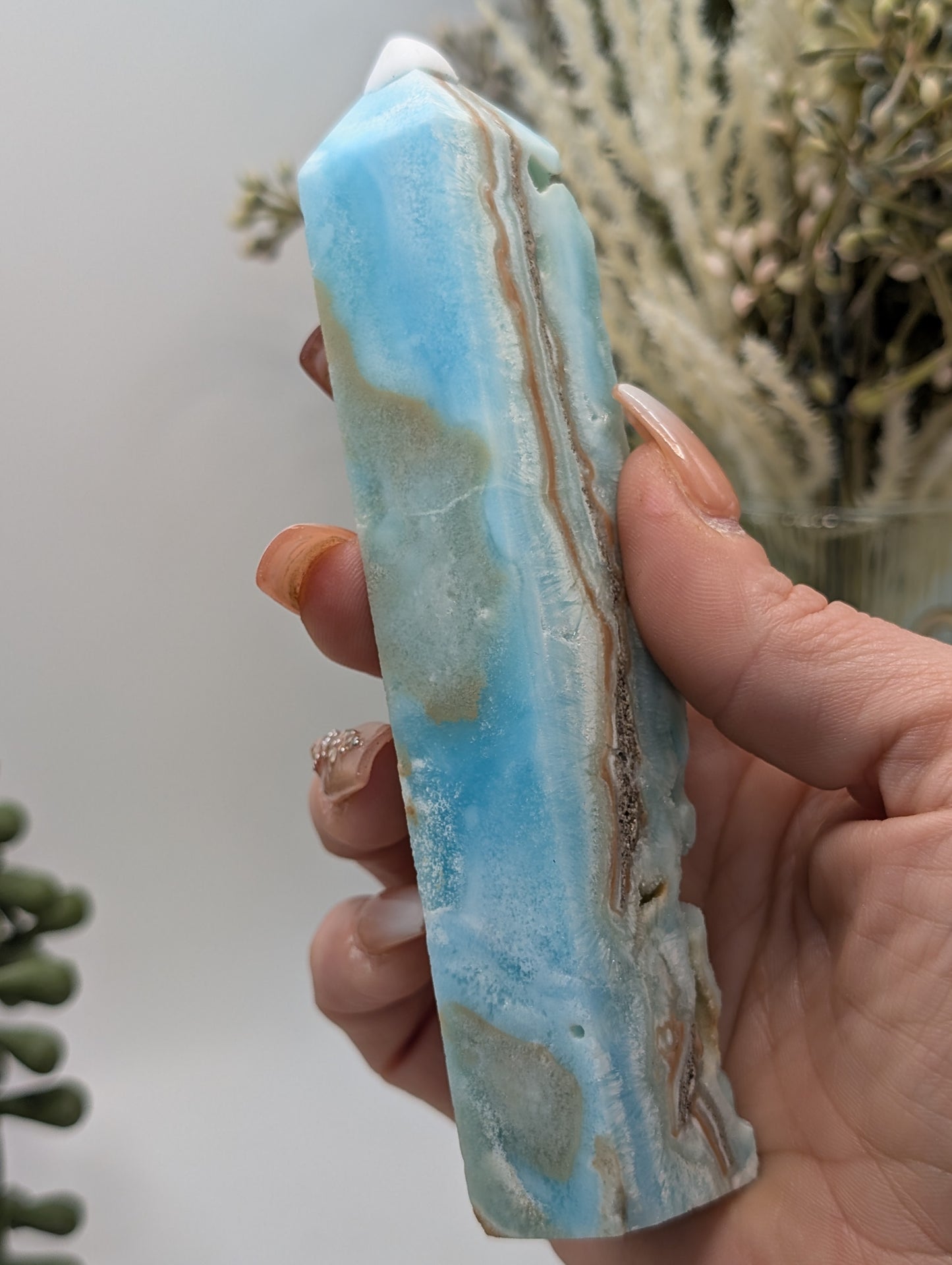 Hemimorphite Druzy Tower