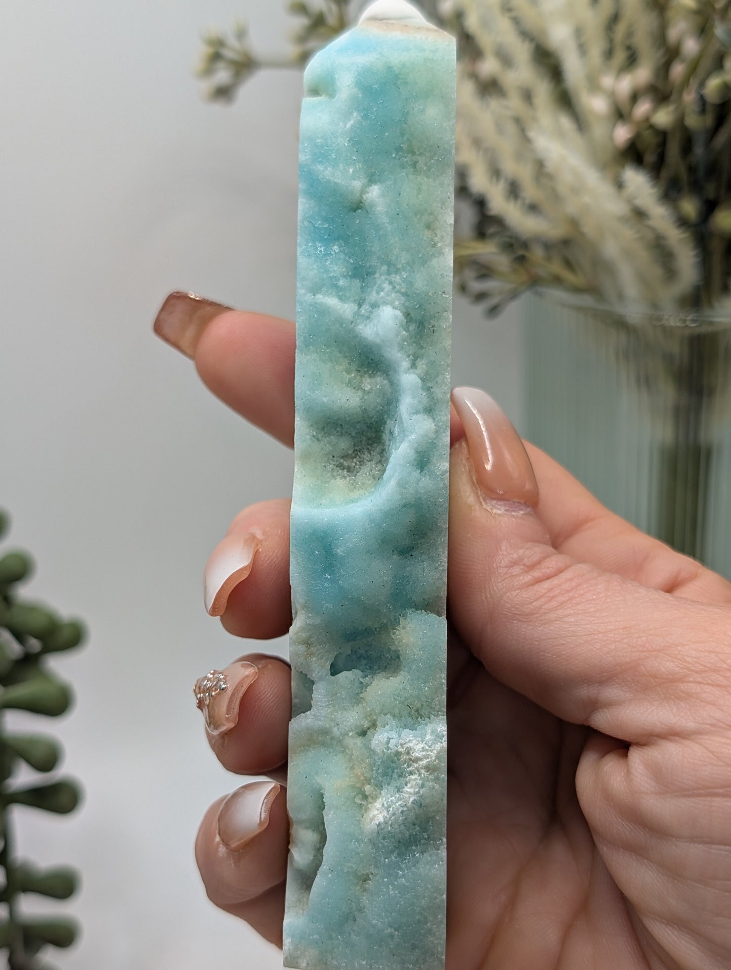 Hemimorphite Druzy Tower