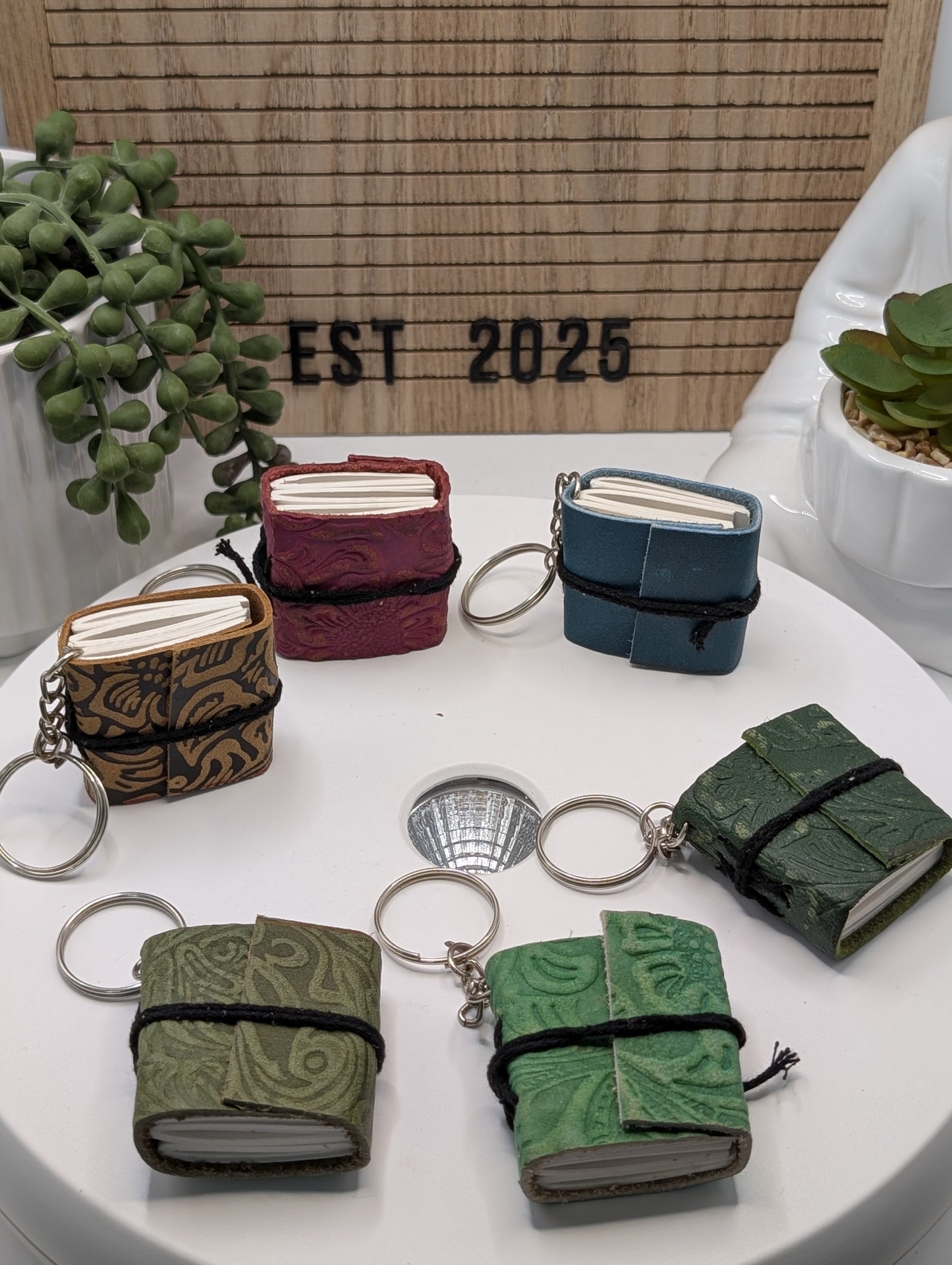Leather Journal Keychains!!