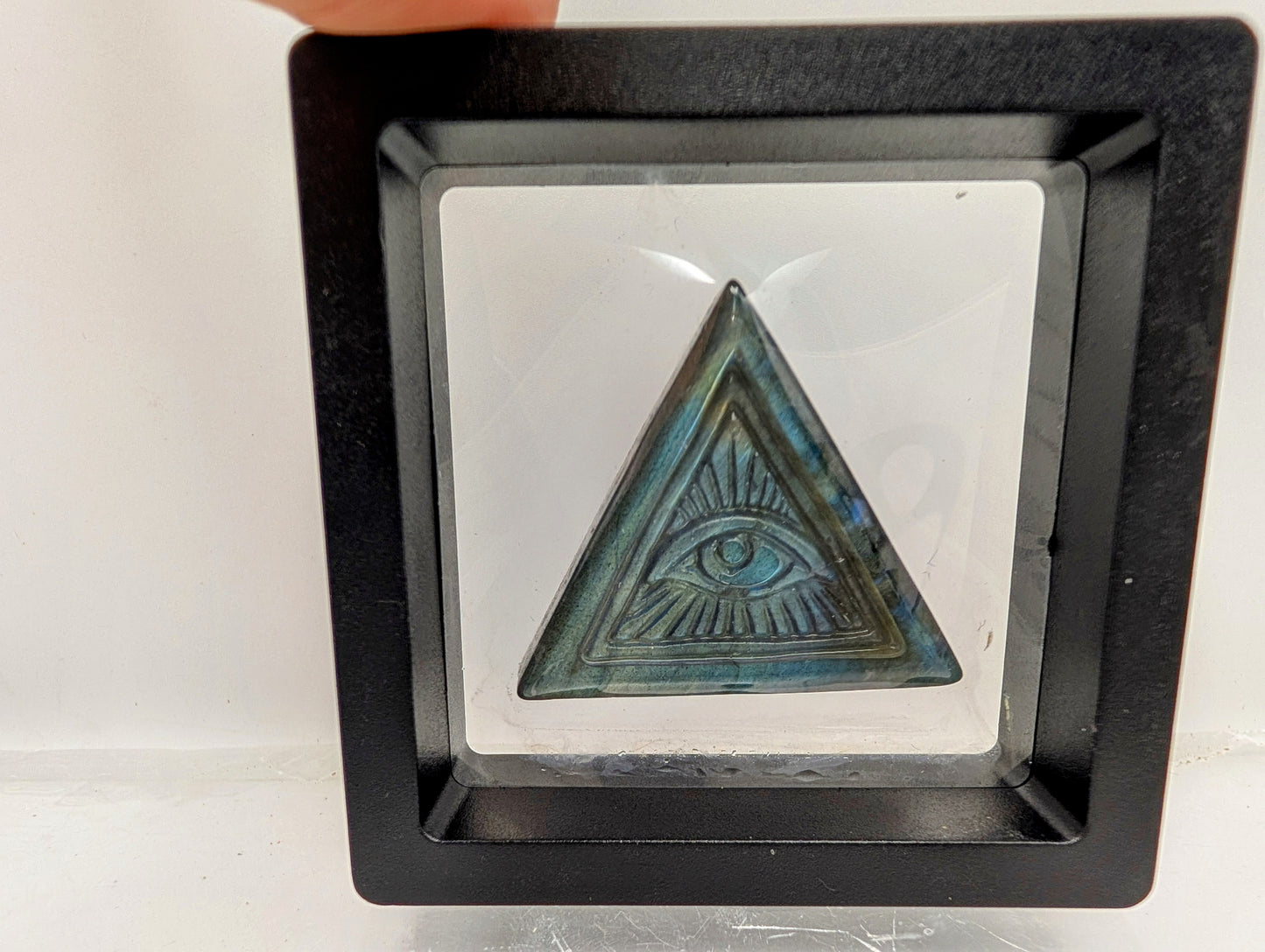 Labradorite Eye of Horus Carving - All Seeing Eye - Evil Eye - Eye of Providence