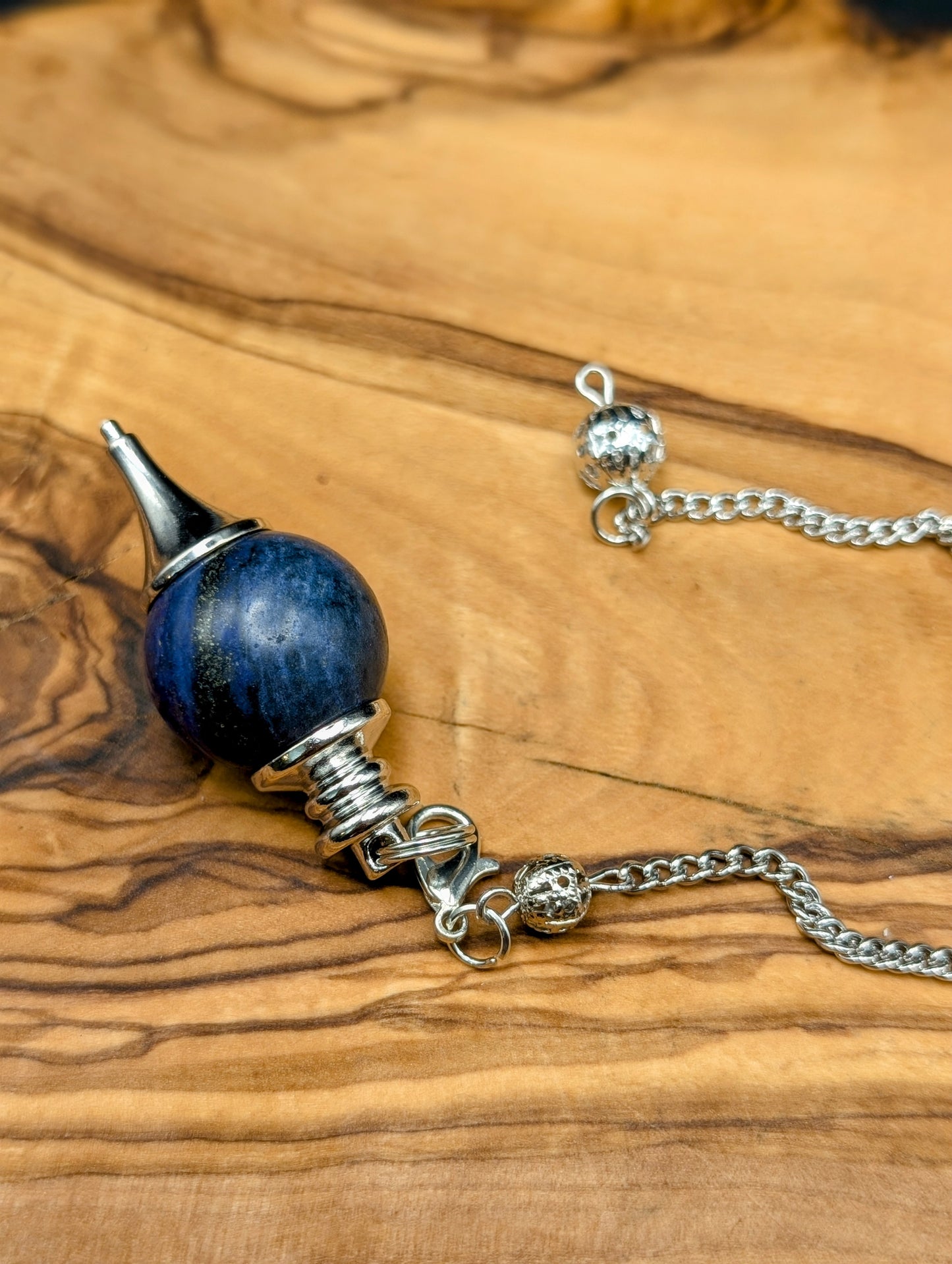 Crystal Pendulums on Silver Chains