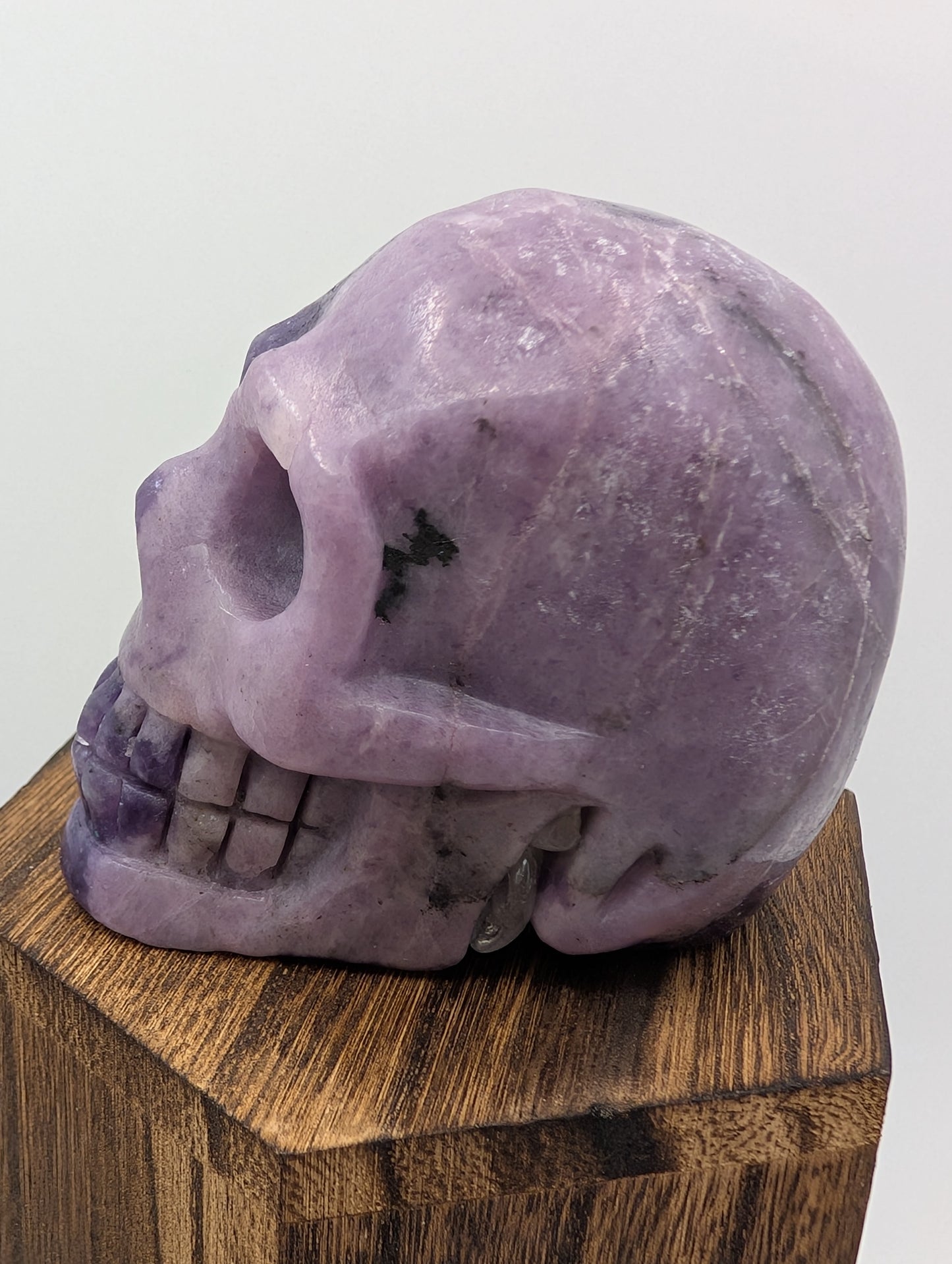 Lepidolite Crystal Skulls - Purple Mica