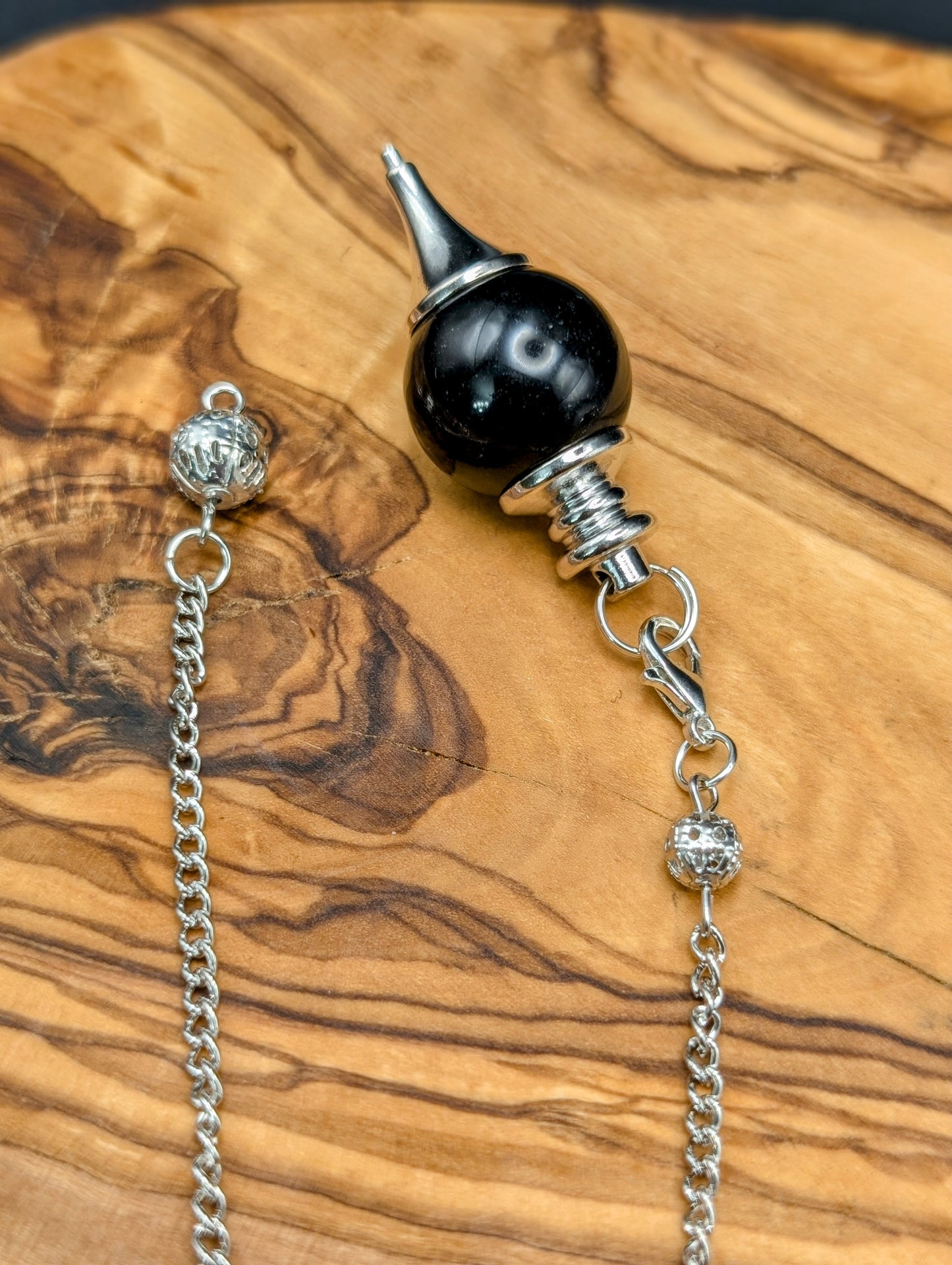 Crystal Pendulums on Silver Chains