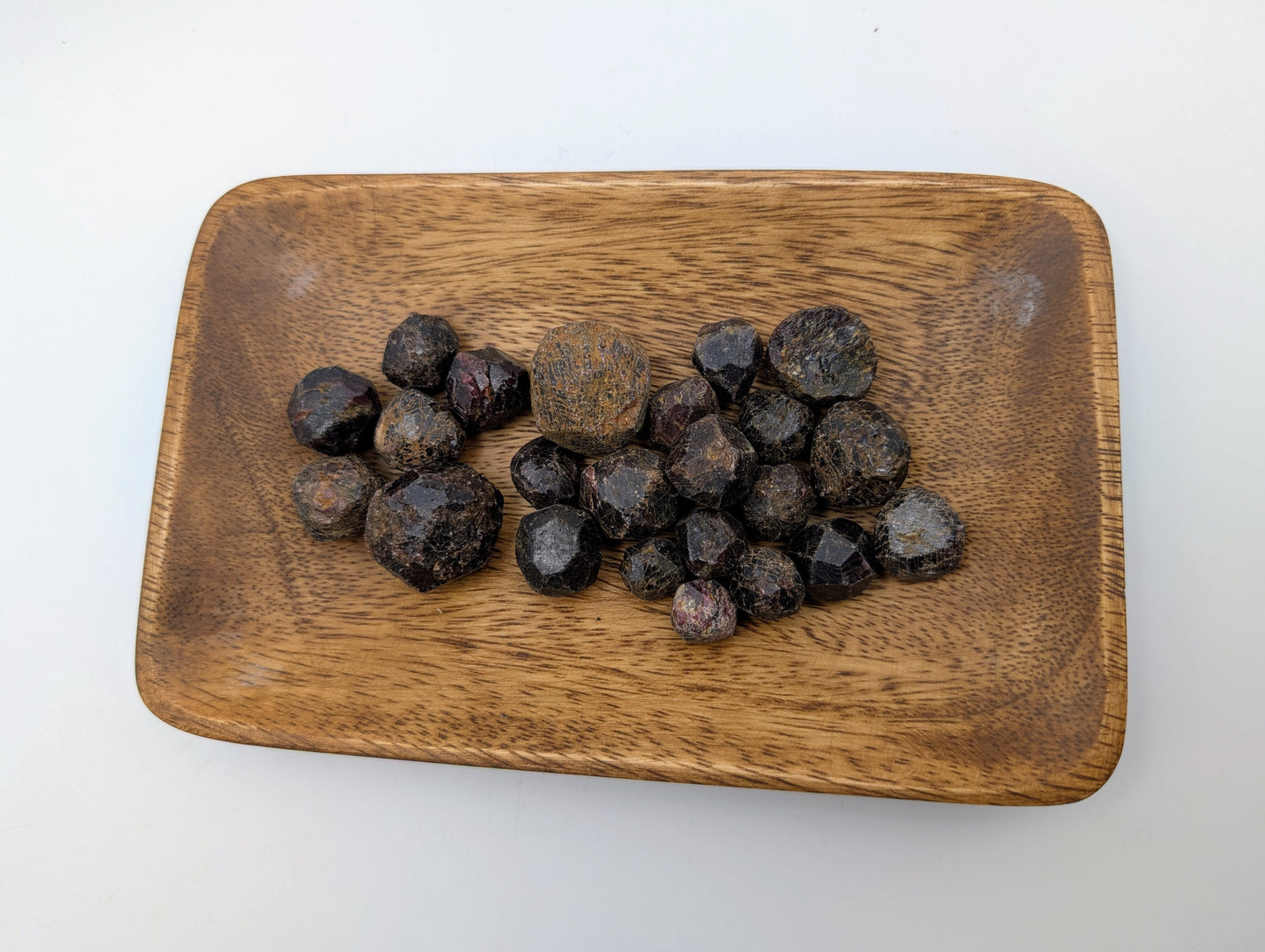 Raw Garnet Stones - Tumbles (3 pieces)