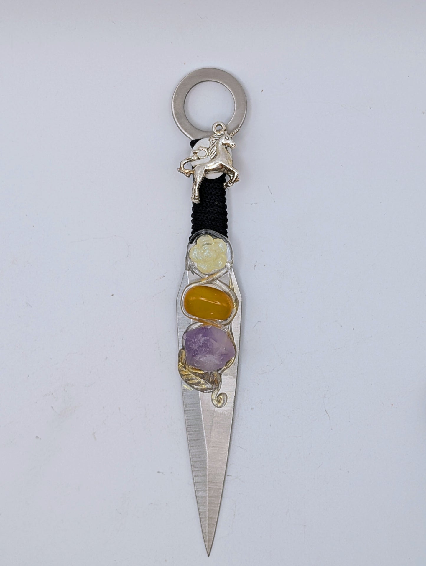 Metal & Crystal Daggers/Athames - Ritual Blades 6"