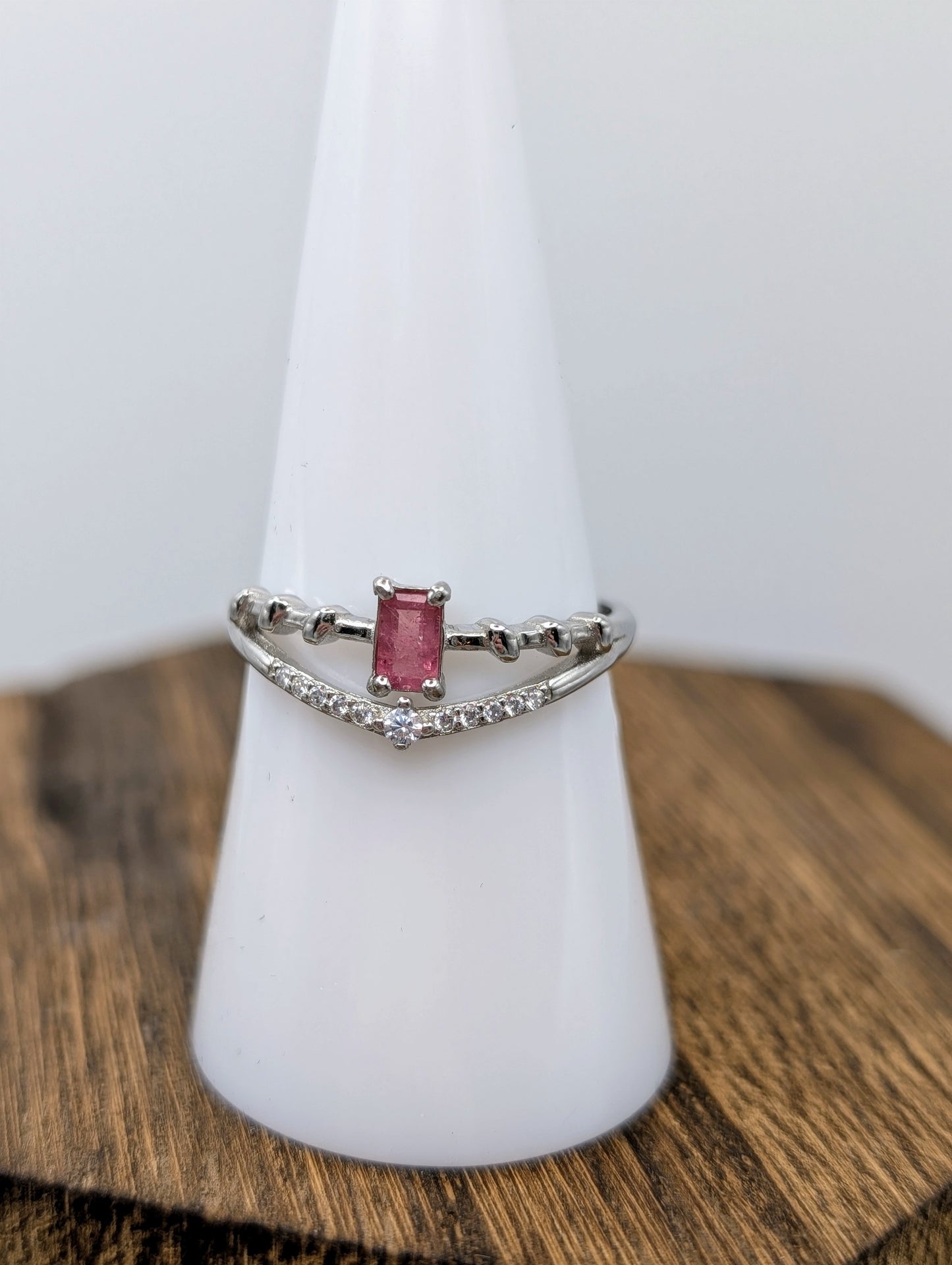Semi Precious Crystal Gemstones & Birthstone Rings in Common Silver
