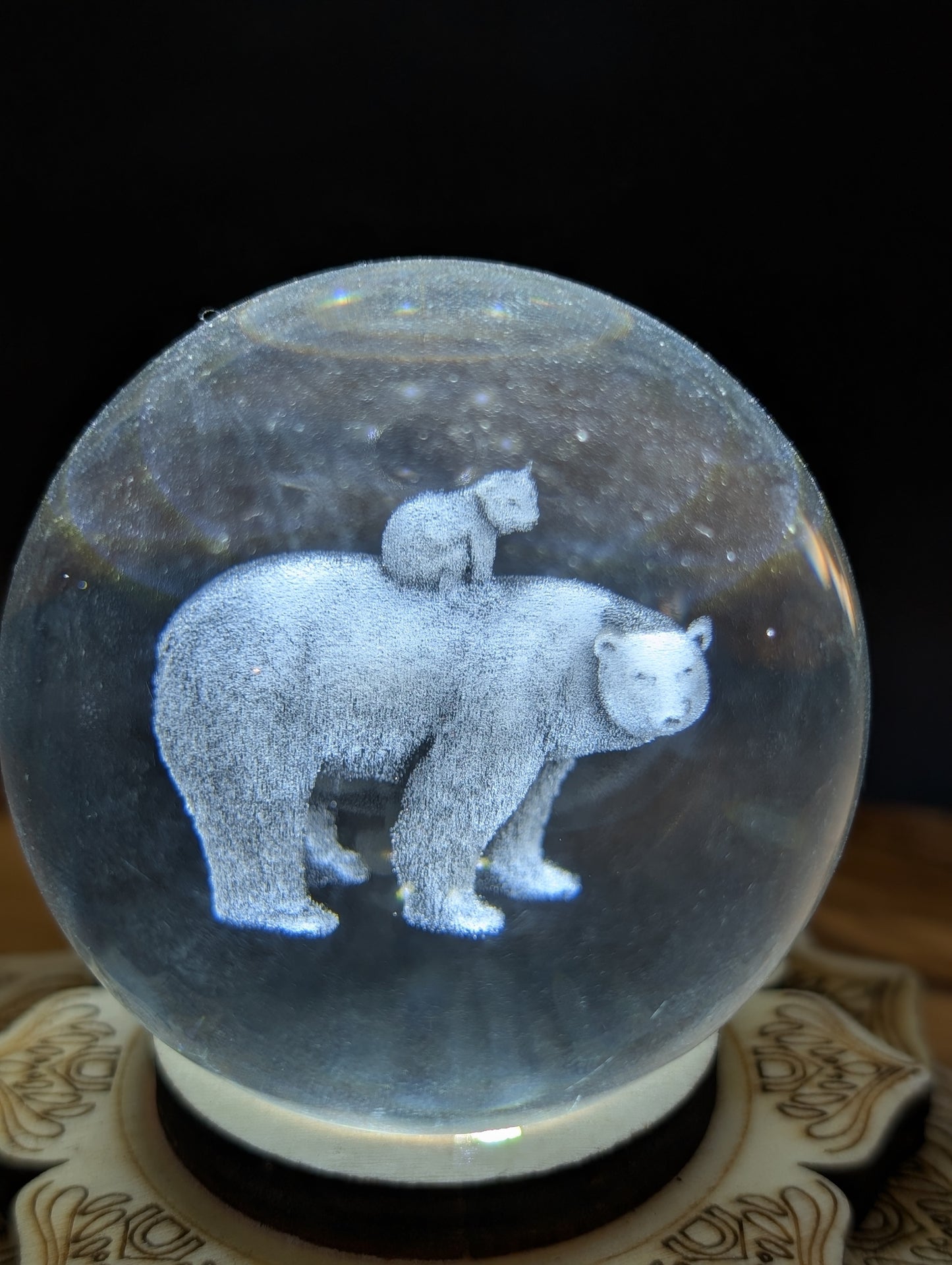 Beautiful Glass Holographic Spheres