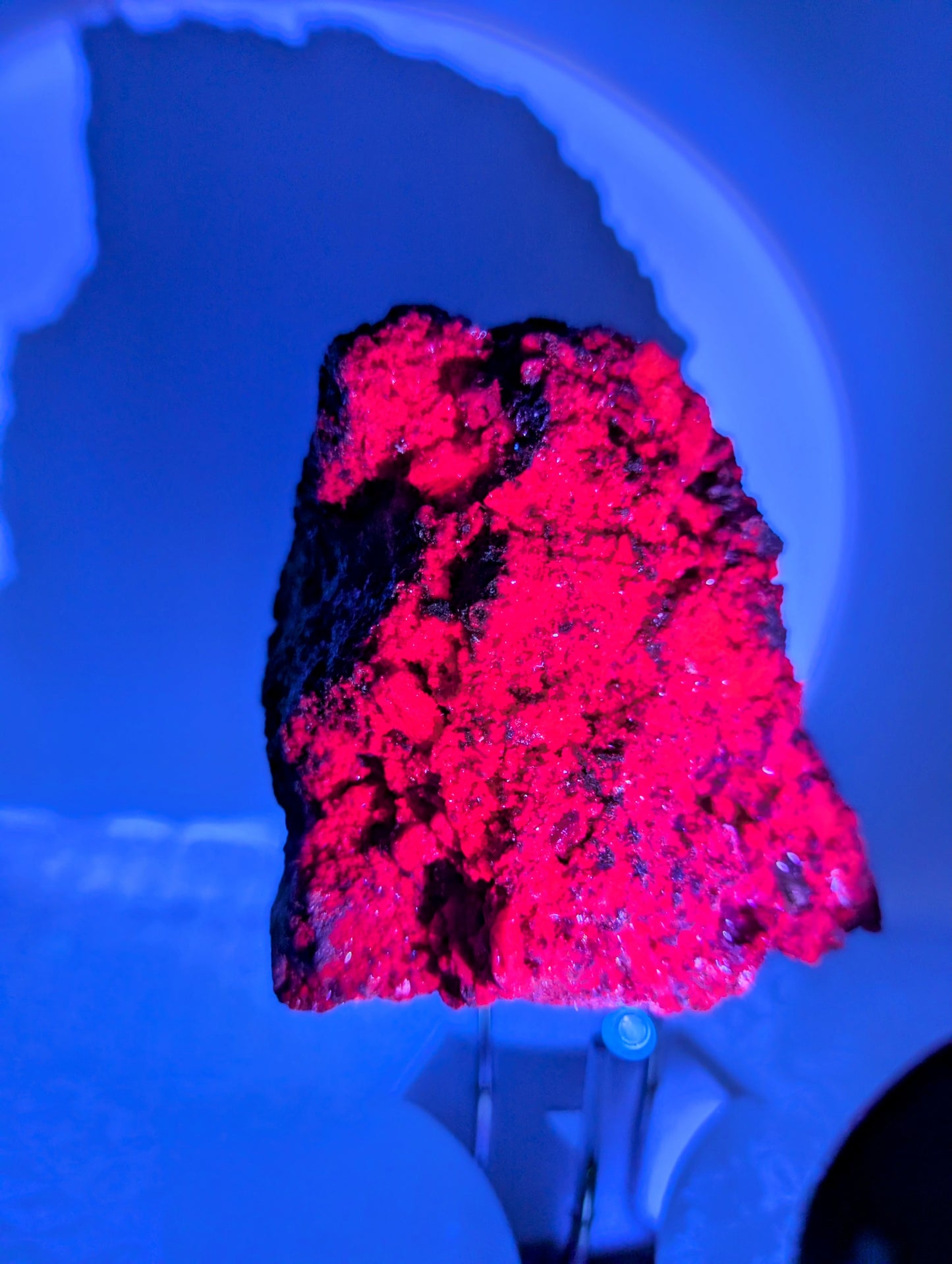 Raw Ruby Specimen with SPECTACULAR UV Reaction!! 2.25 lb. Stone!