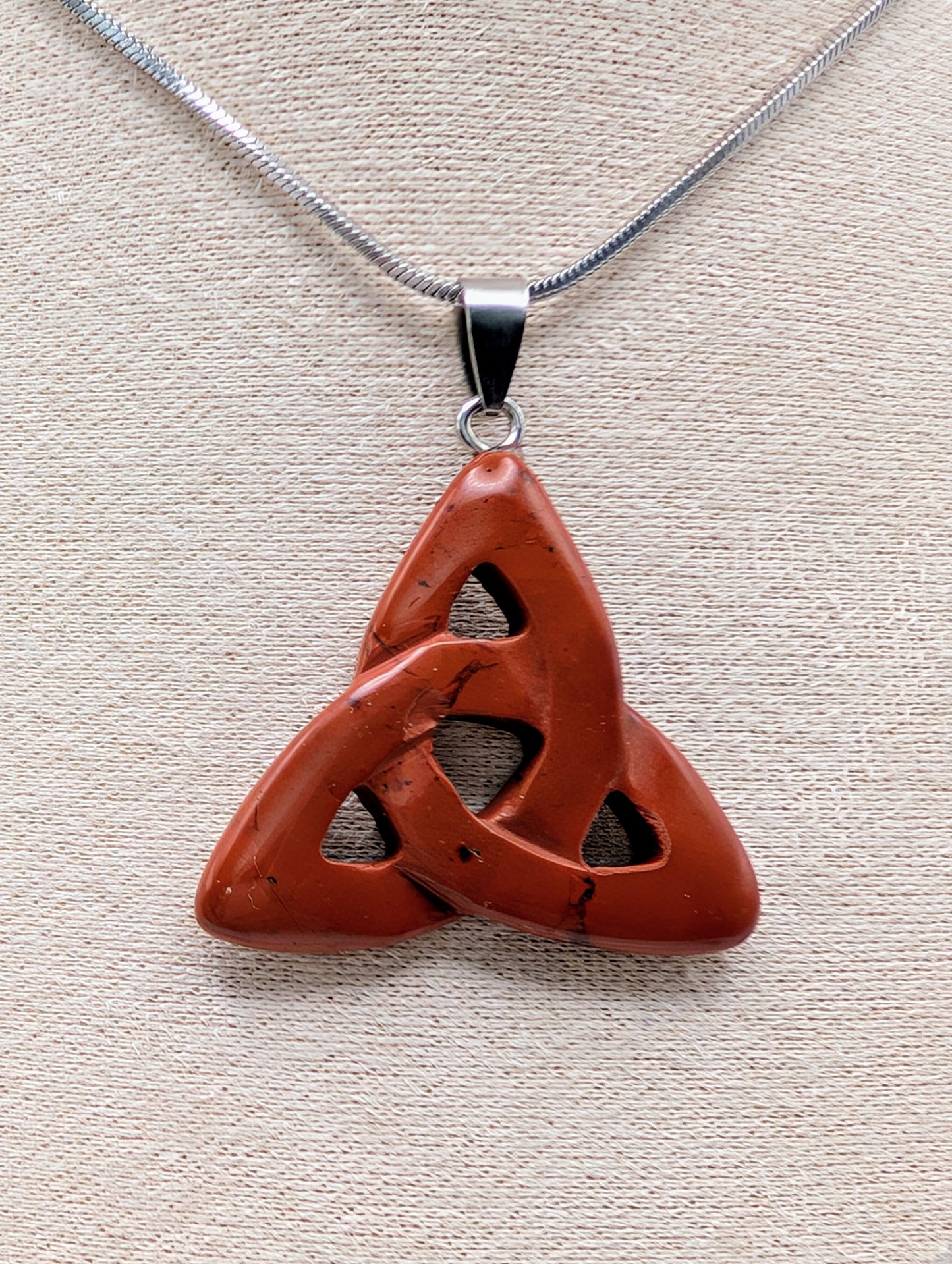 Crystal Stone - Celtic Knot Pendant Necklace