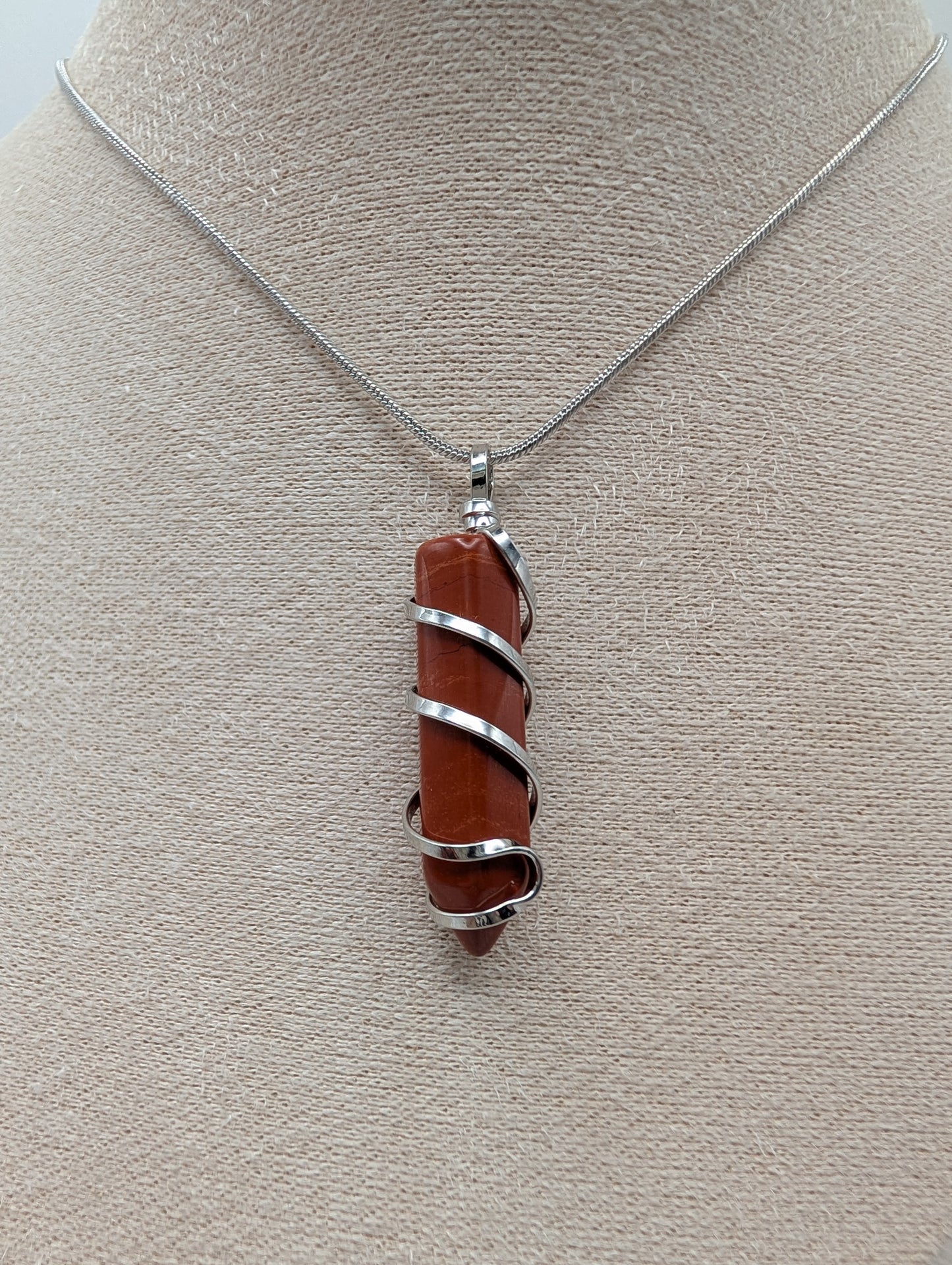 Crystal Point Pendant on Silver Chain