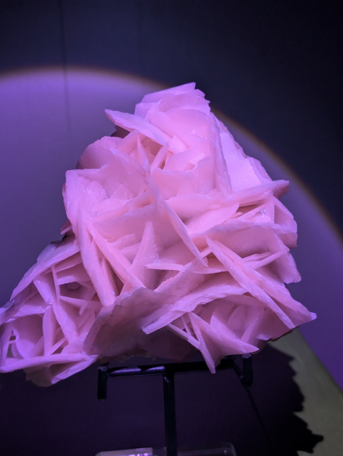 Rose Calcite - Statement Piece #2 With Stunning UV Reaction!