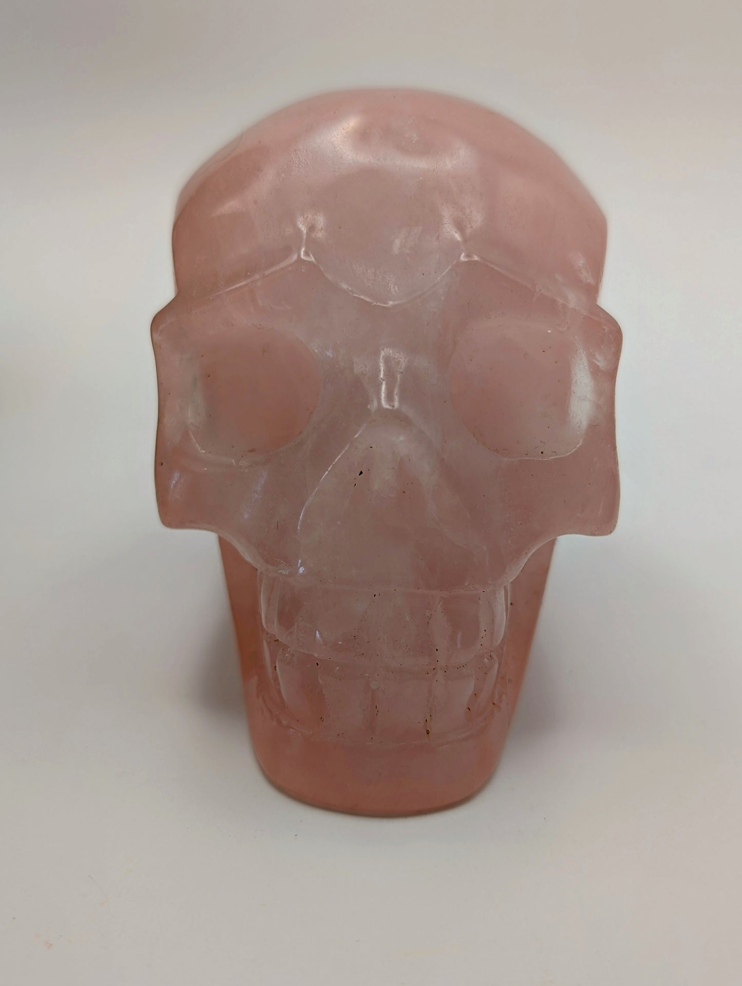 Rose Quartz Crystal Skull