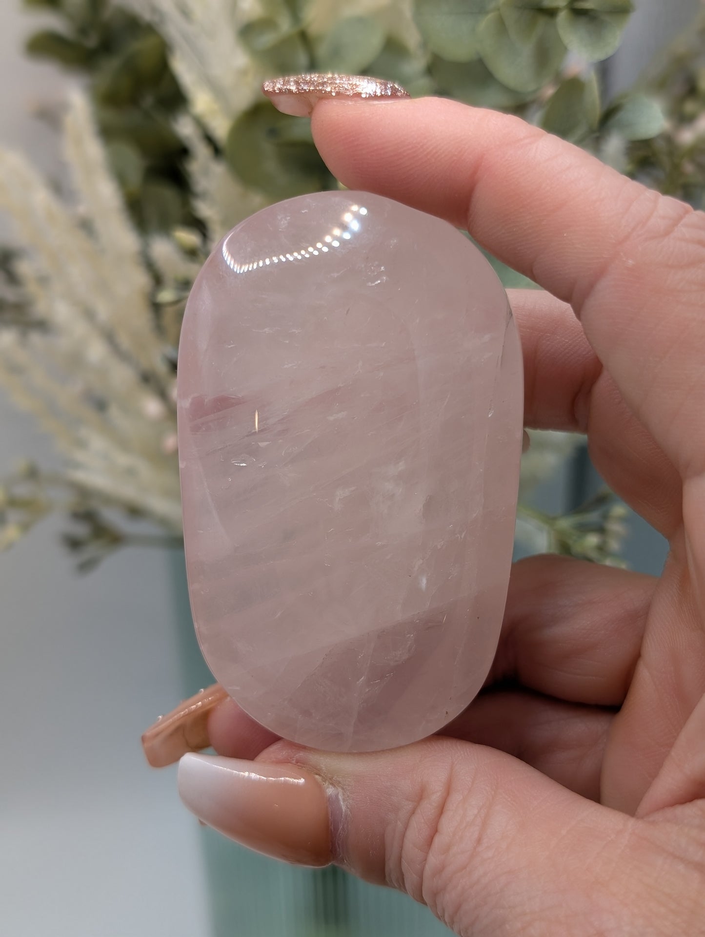 Rose Quartz Palm Stones