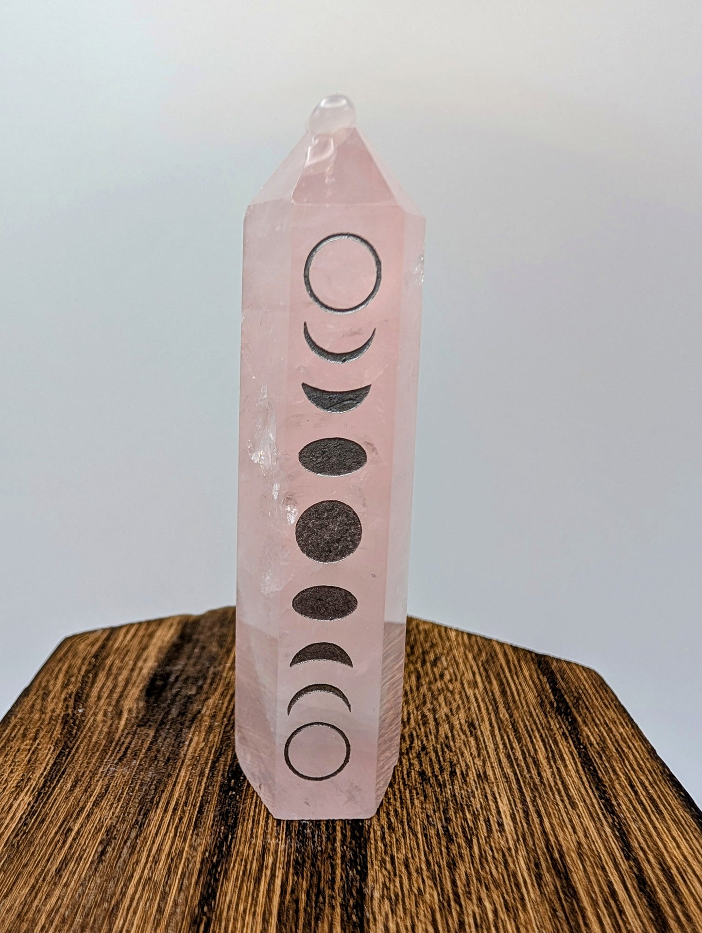 Crystal Points with Moon Cycles - 3" size Towers