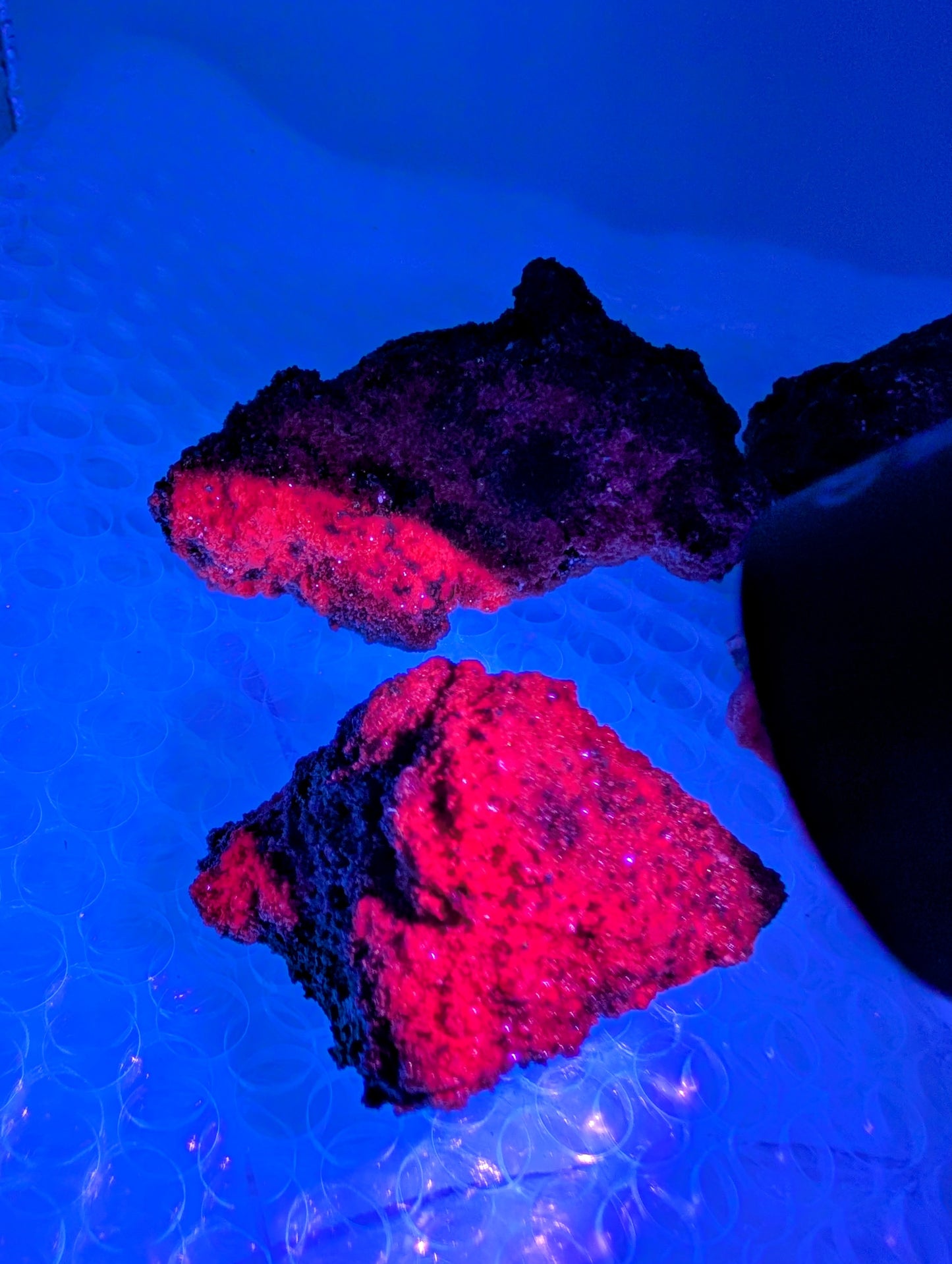 Raw Ruby Specimens - Bright UV Reactions!!