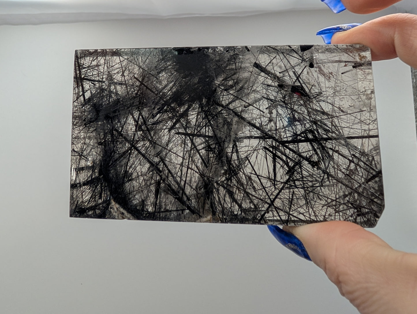Stunning Rutilated Clear Quartz Slab with Display Stand