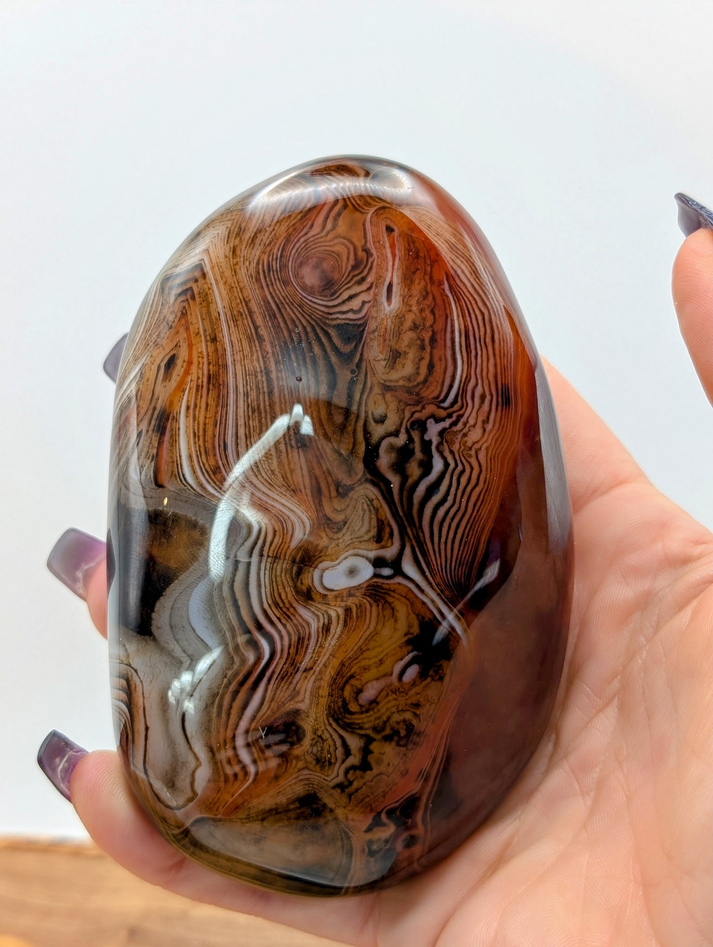 Sardonyx Palm Stones - Extra Large Size