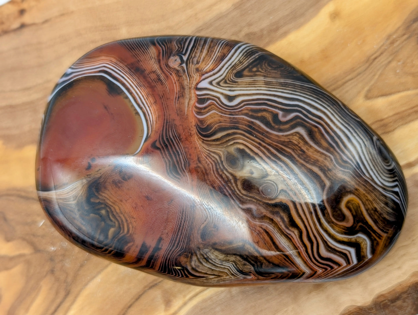 Sardonyx Palm Stones - Extra Large Size