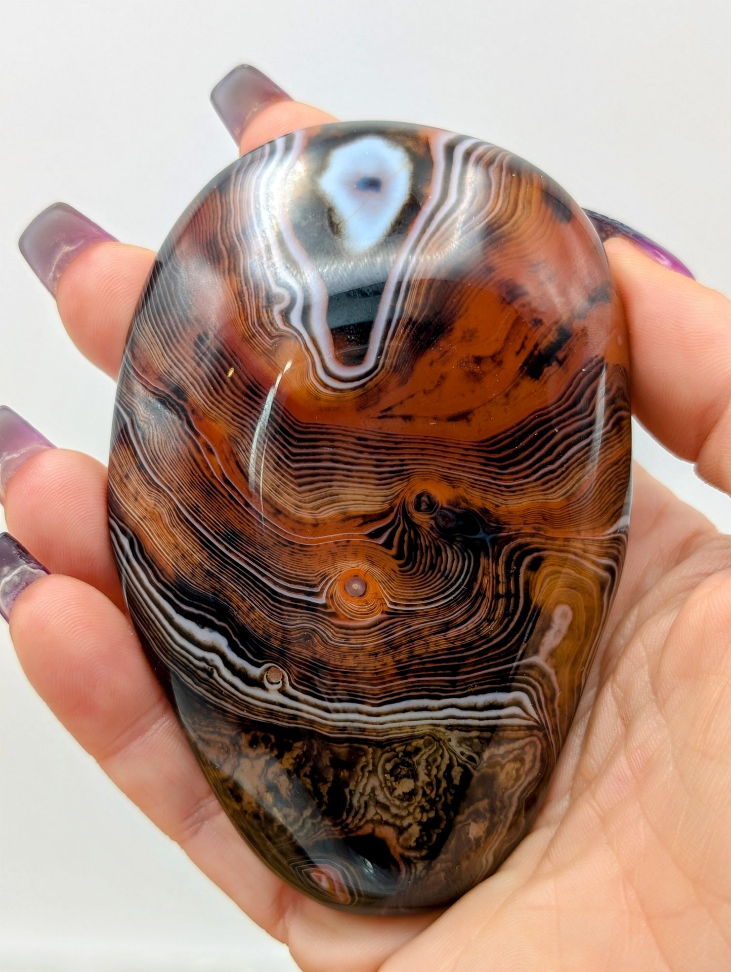 Sardonyx Palm Stones - Extra Large Size