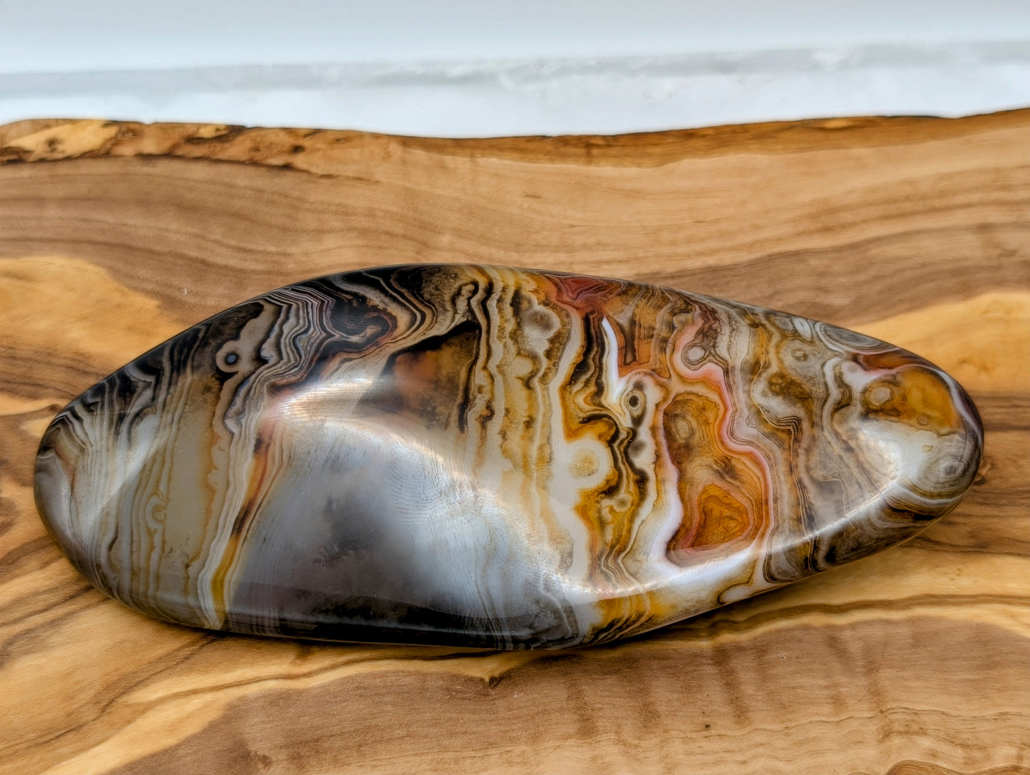 Sardonyx Palm Stones - Extra Large Size