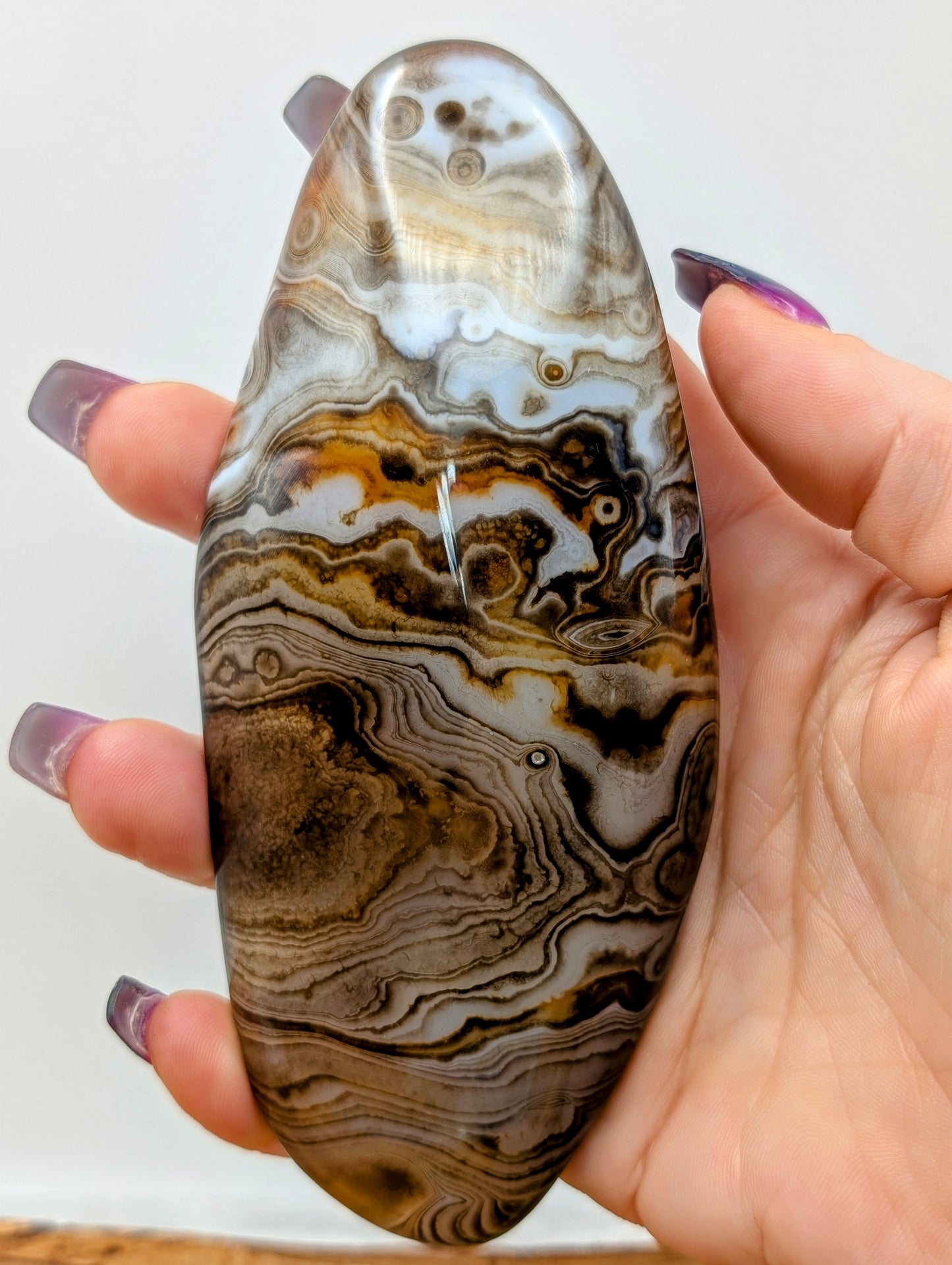 Sardonyx Palm Stones - Extra Large Size