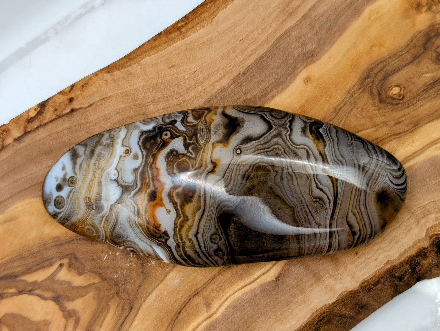 Sardonyx Palm Stones - Extra Large Size