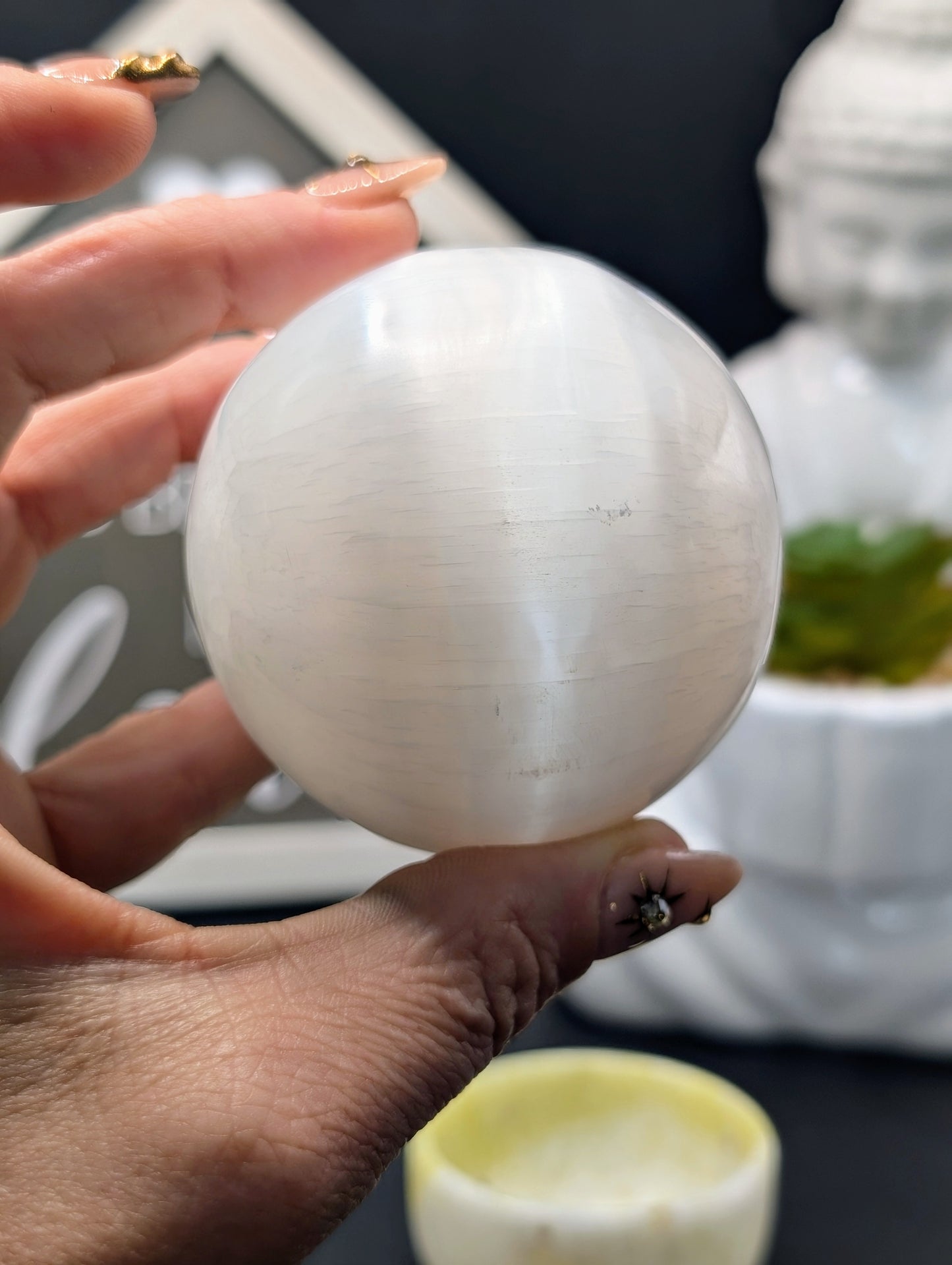 Polished Selenite Spheres