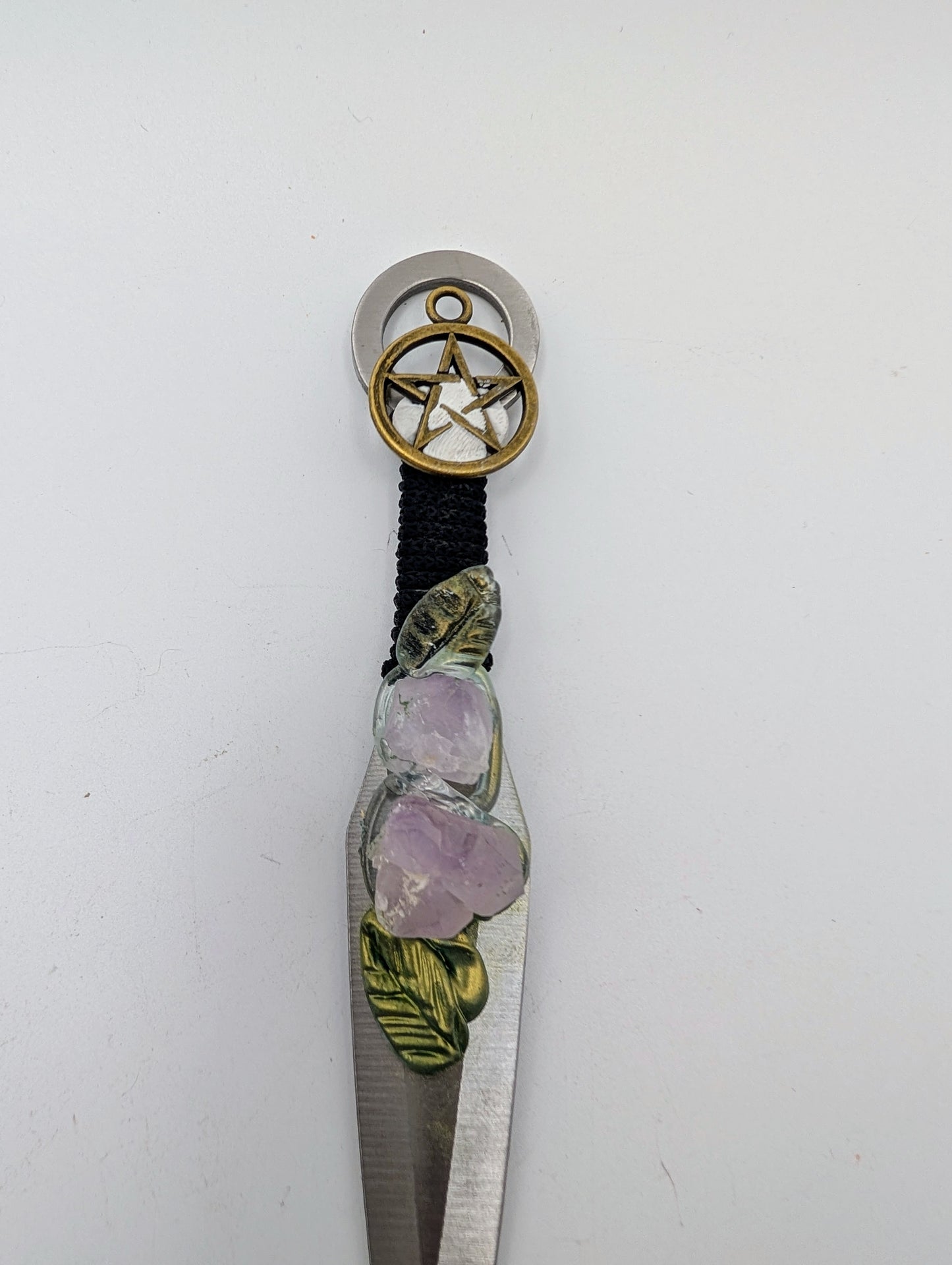 Metal & Crystal Daggers/Athames - Ritual Blades 6"