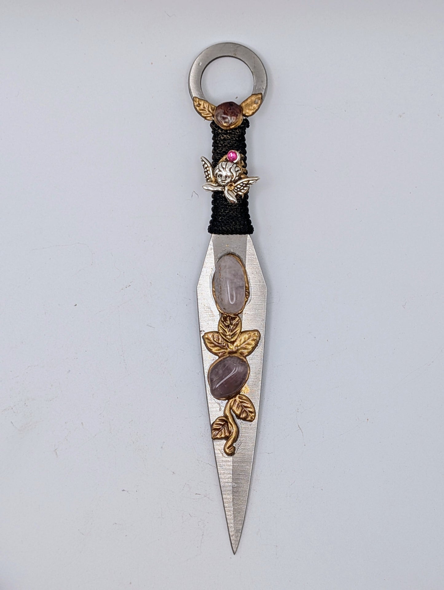 Metal & Crystal Daggers/Athames - Ritual Blades 6"