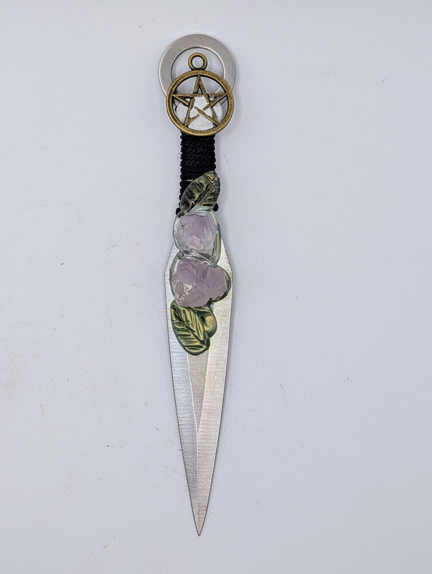 Metal & Crystal Daggers/Athames - Ritual Blades 6"