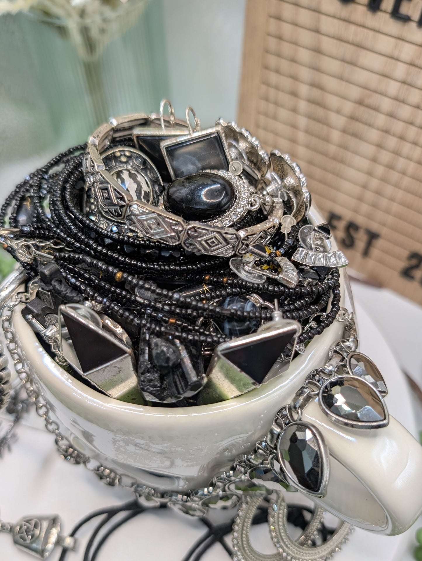 Mystery Jewelry Jar - Gothic Themed
