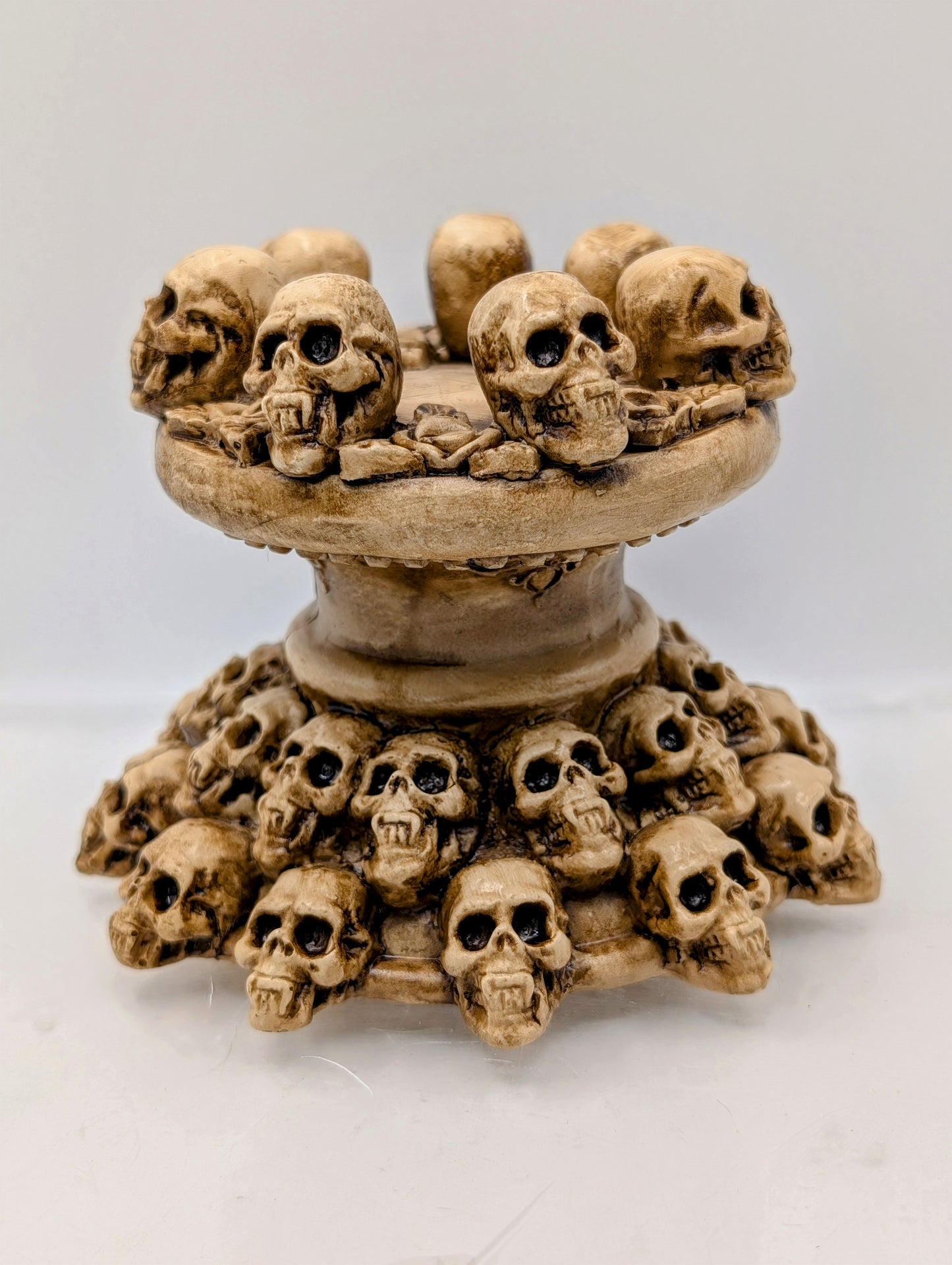 Resin Skull Sphere Stand