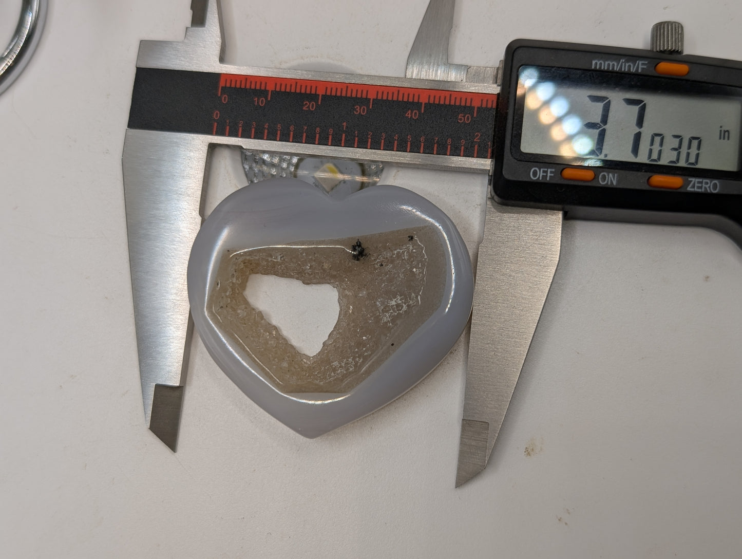 Small Druzy Agate Heart
