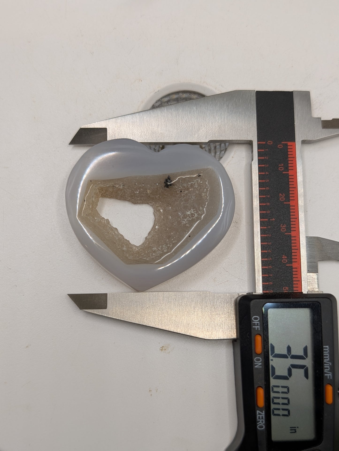Small Druzy Agate Heart