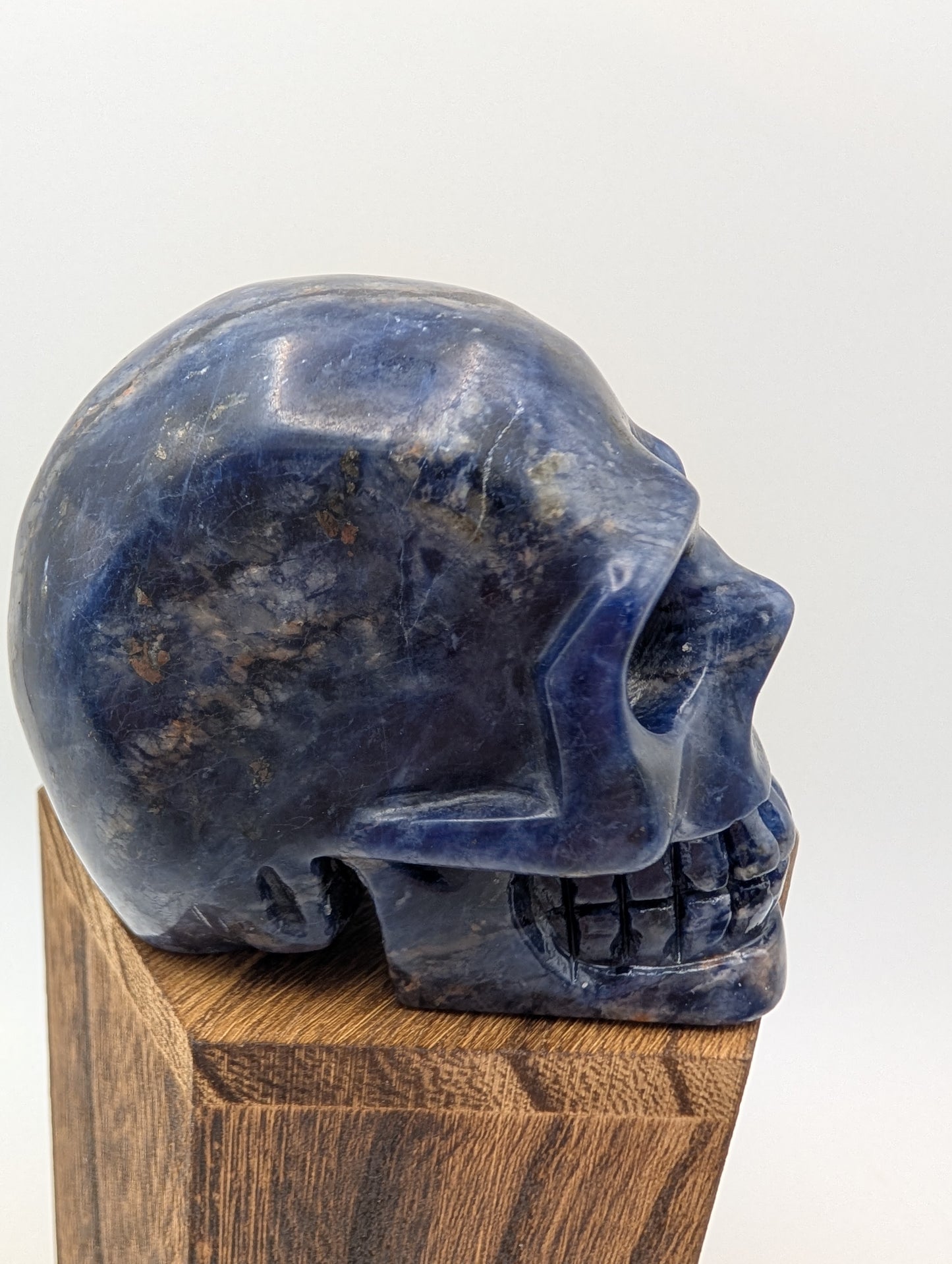 Blue Sodalite Crystal Skull Carvings