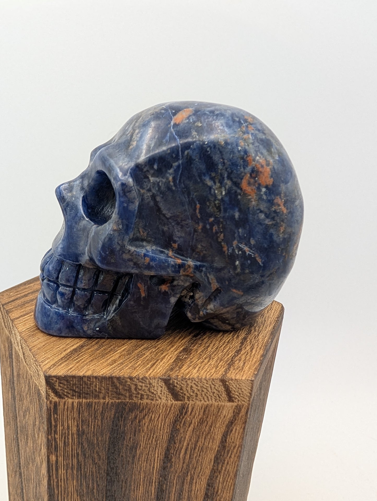 Blue Sodalite Crystal Skull Carvings