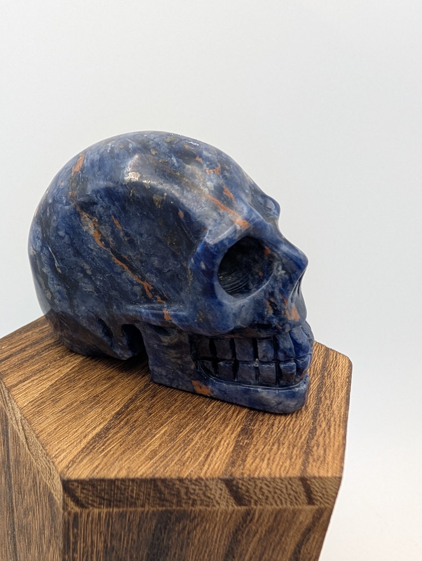 Blue Sodalite Crystal Skull Carvings