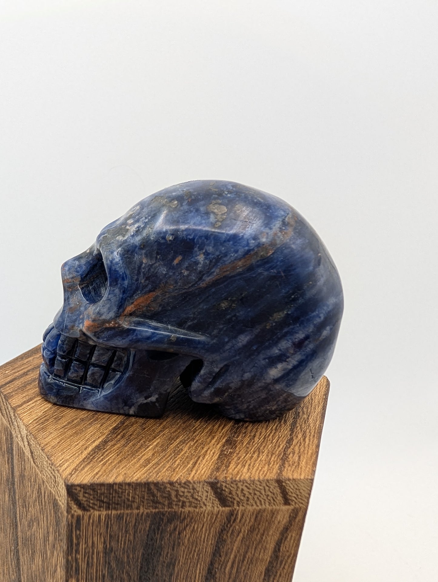 Blue Sodalite Crystal Skull Carvings